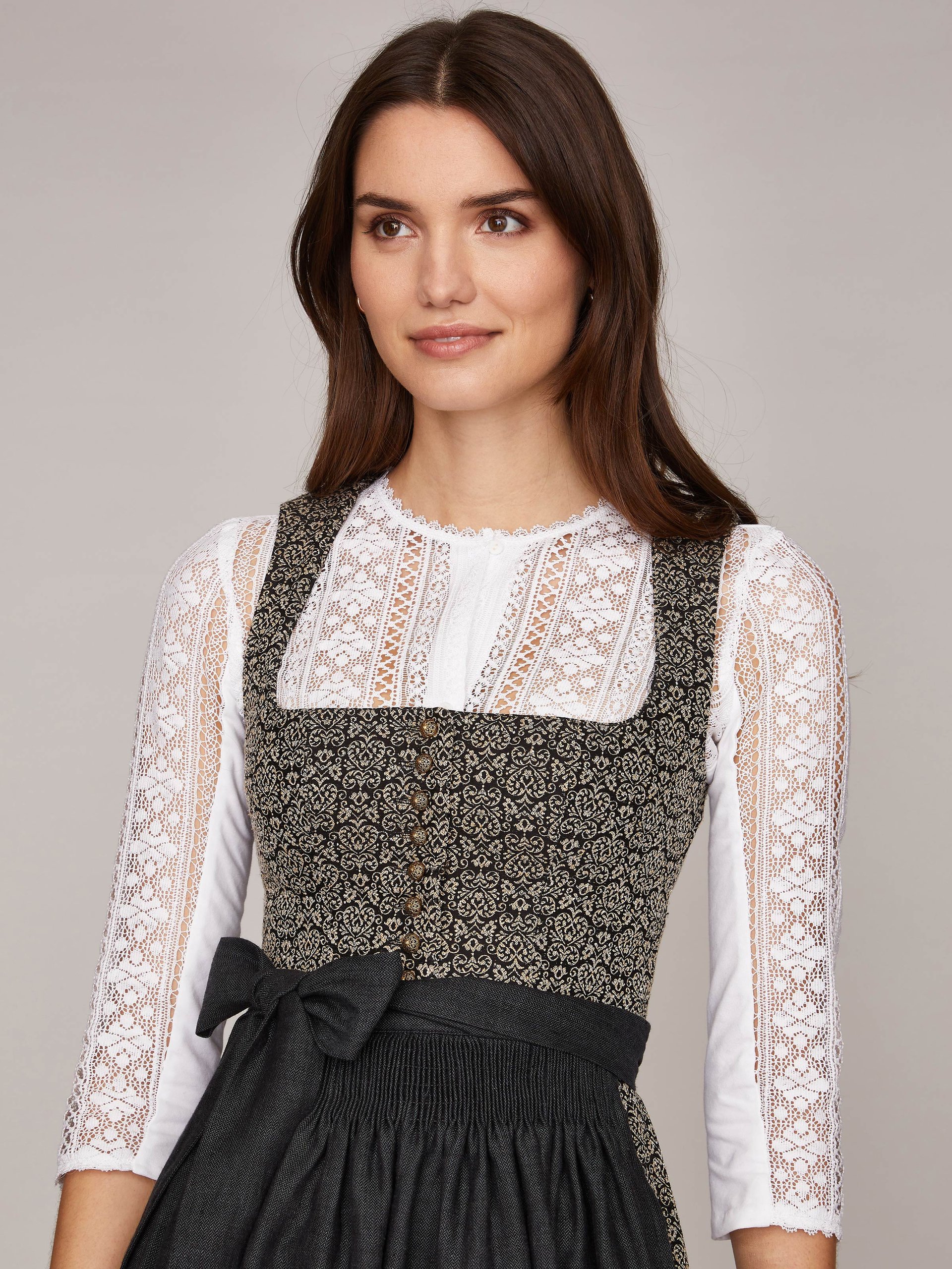 Salbeigrünes Stretch-Dirndl | GOTTSEIDANK