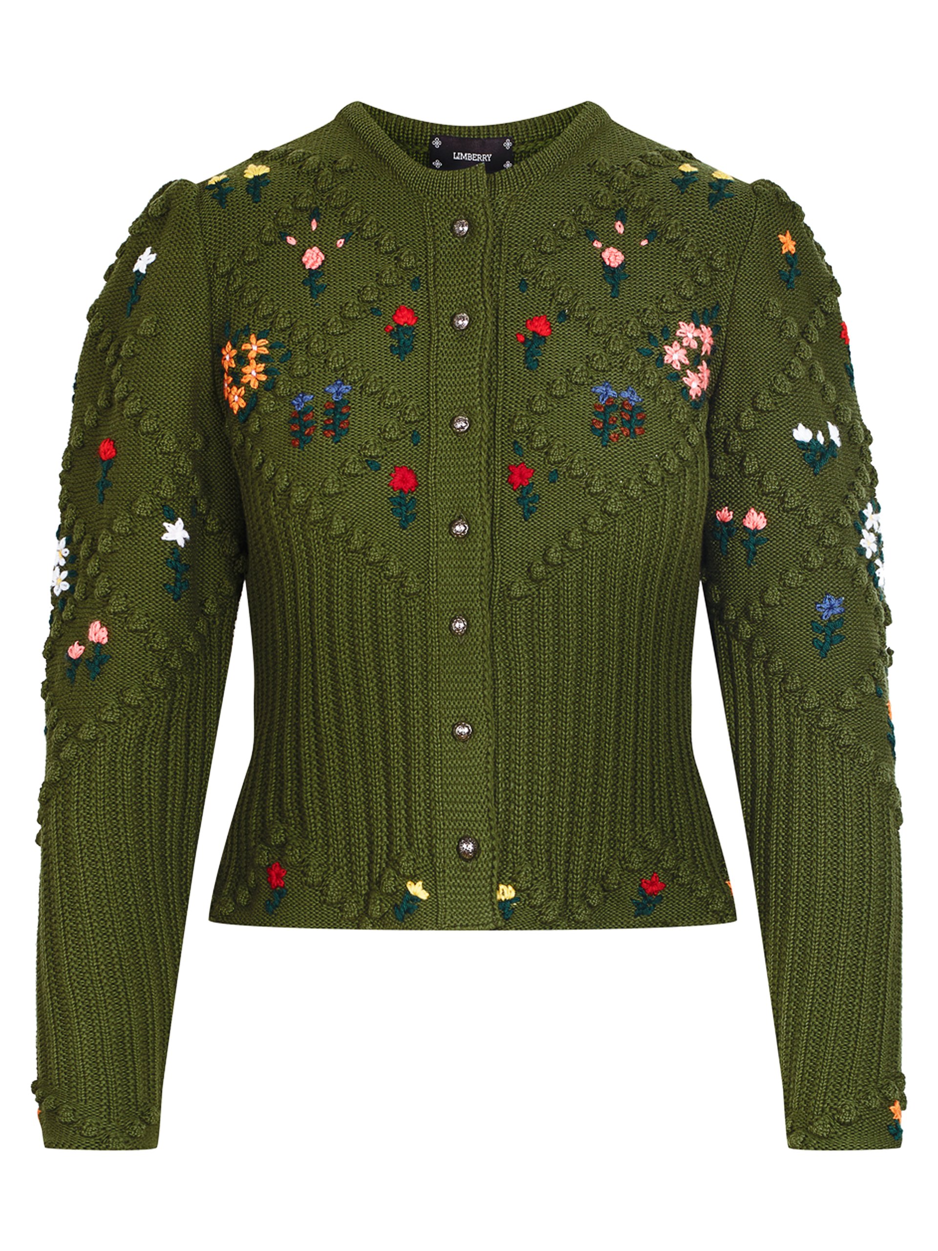 Damen Strickjacke Mit Blumenstickerei & Fleecefutter – Klassisch, Warm, Für Frühling & Herbst Damen Strickjacke Mit Blumenstickerei & Fleecefutter – Klassisch, Warm, Für Frühling & Herbst