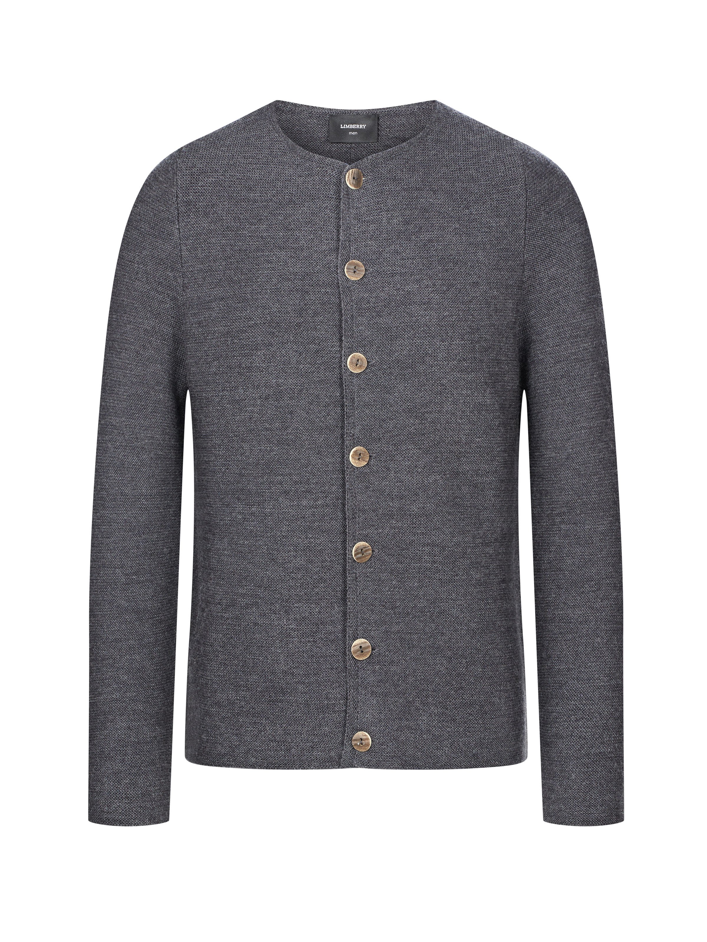 Strickjacke in Anthrazite