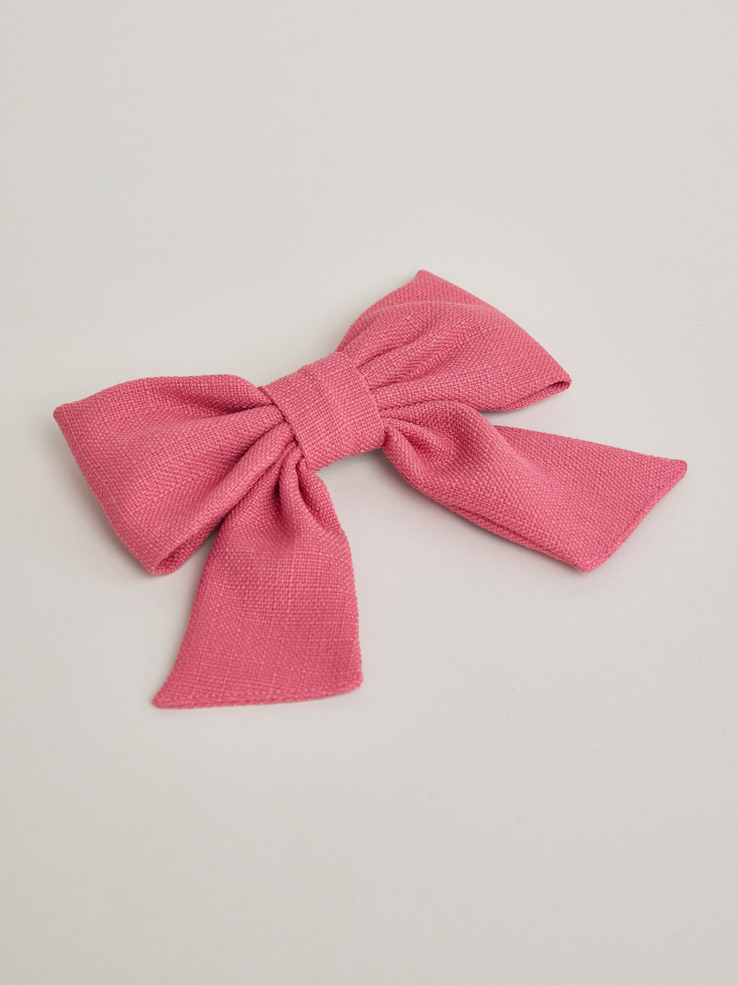 Pinke Haarspange mit Schleife