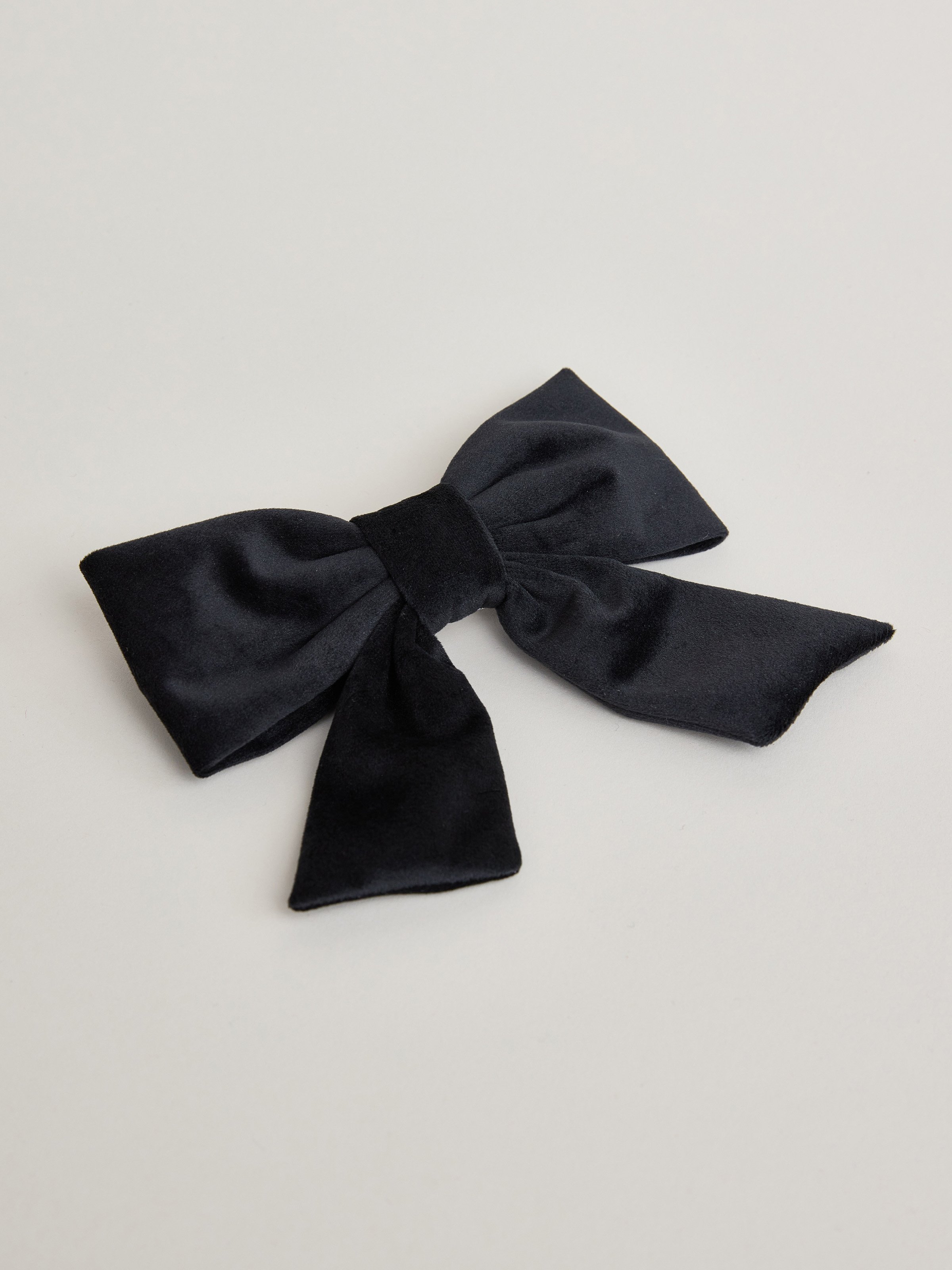 Schwarze Haarspange mit Schleife