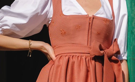 Dirndl orange