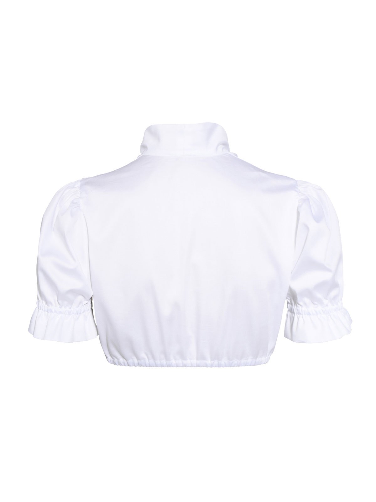 Weiße Dirndlbluse mit Puffärmeln
