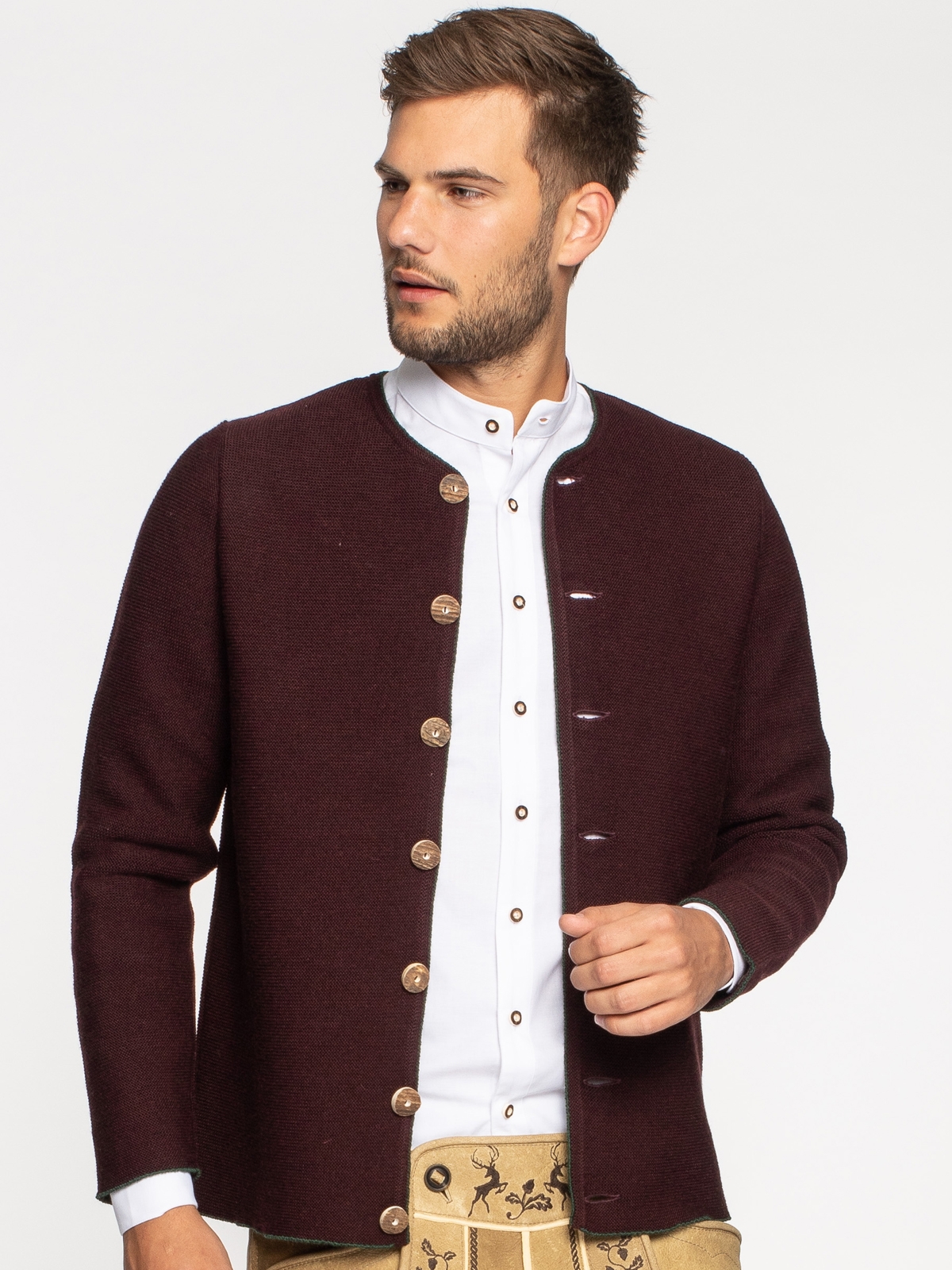 Herren Strickjanker in Beere