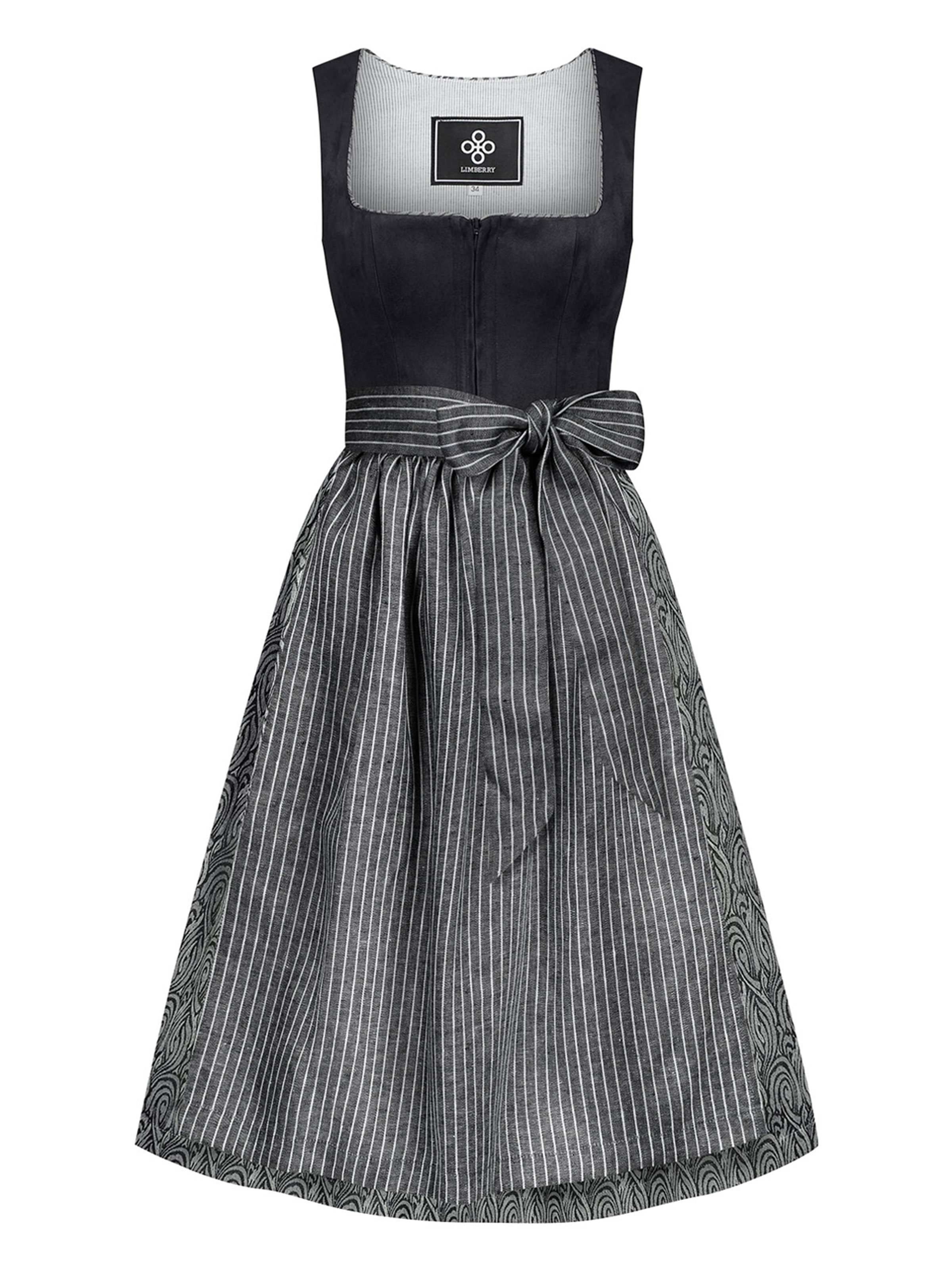 Schwarzes Dirndl mit Samt-Mieder Schwarzes Dirndl mit Samt-Mieder