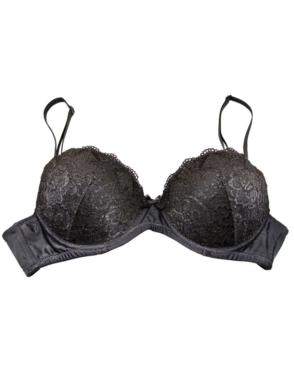 Schwarzer Dirndl-BH mit Spitze