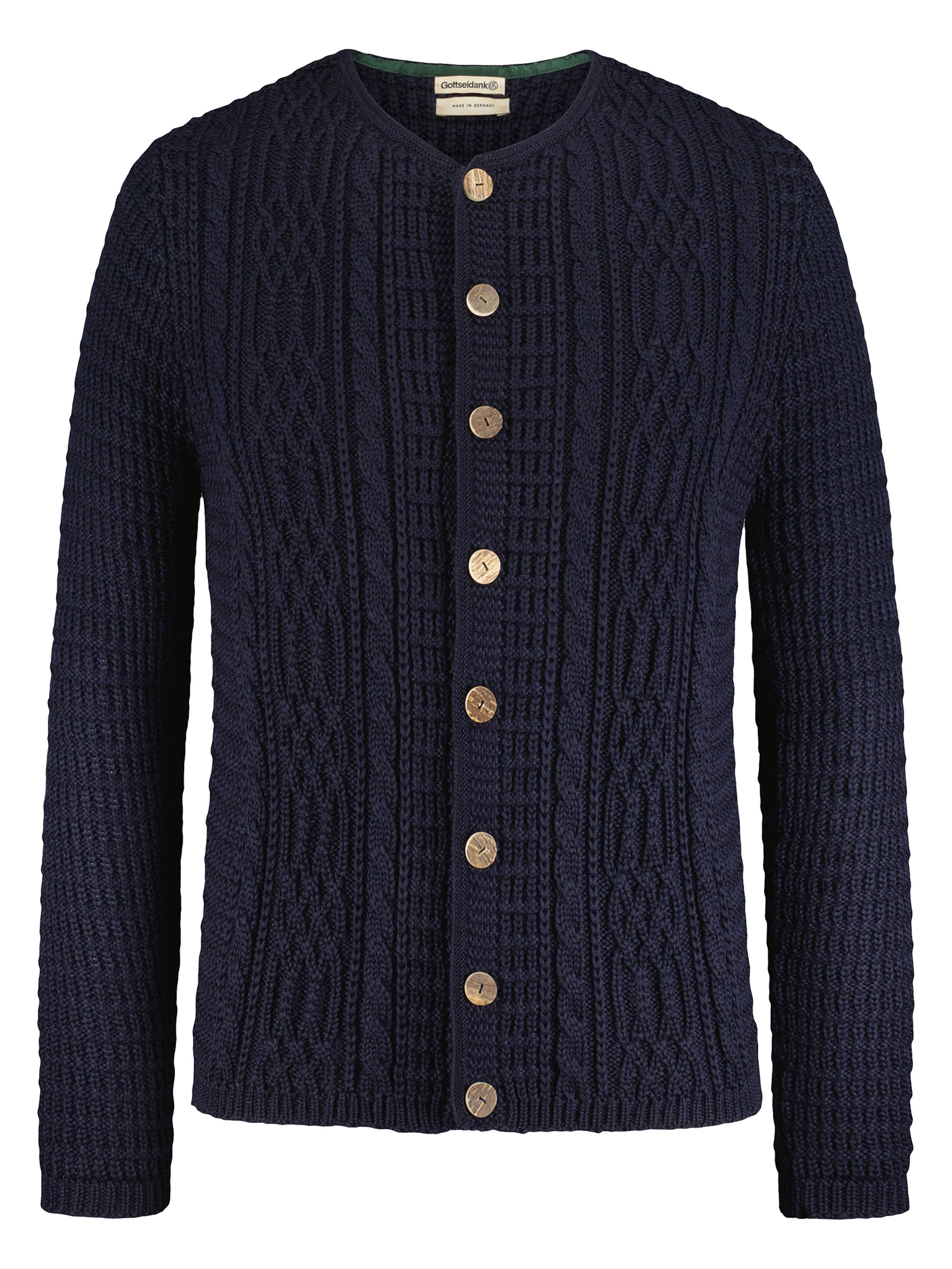 Tintenblaue Strickjacke