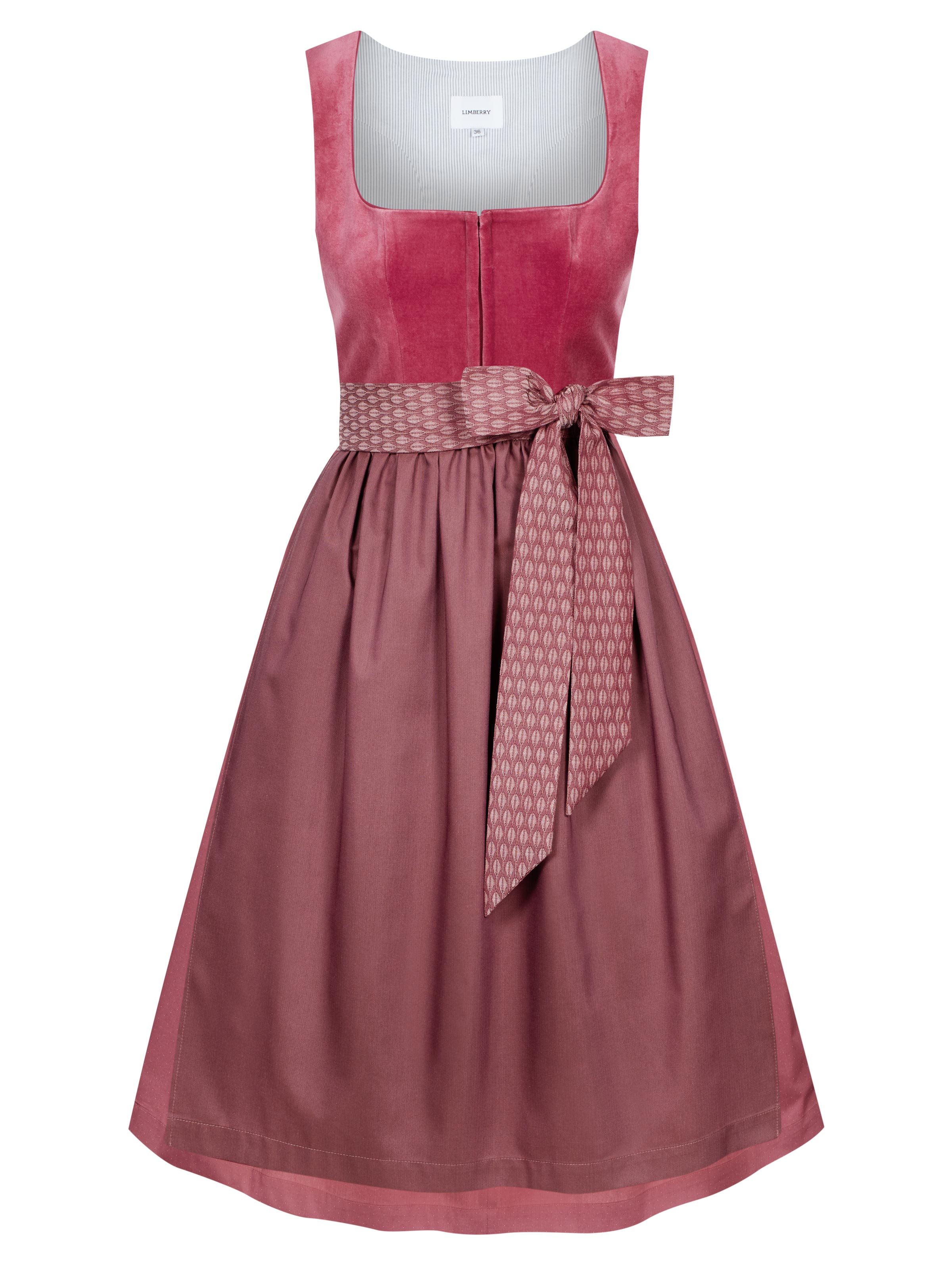 Kirschrotes Samt-Dirndl 
