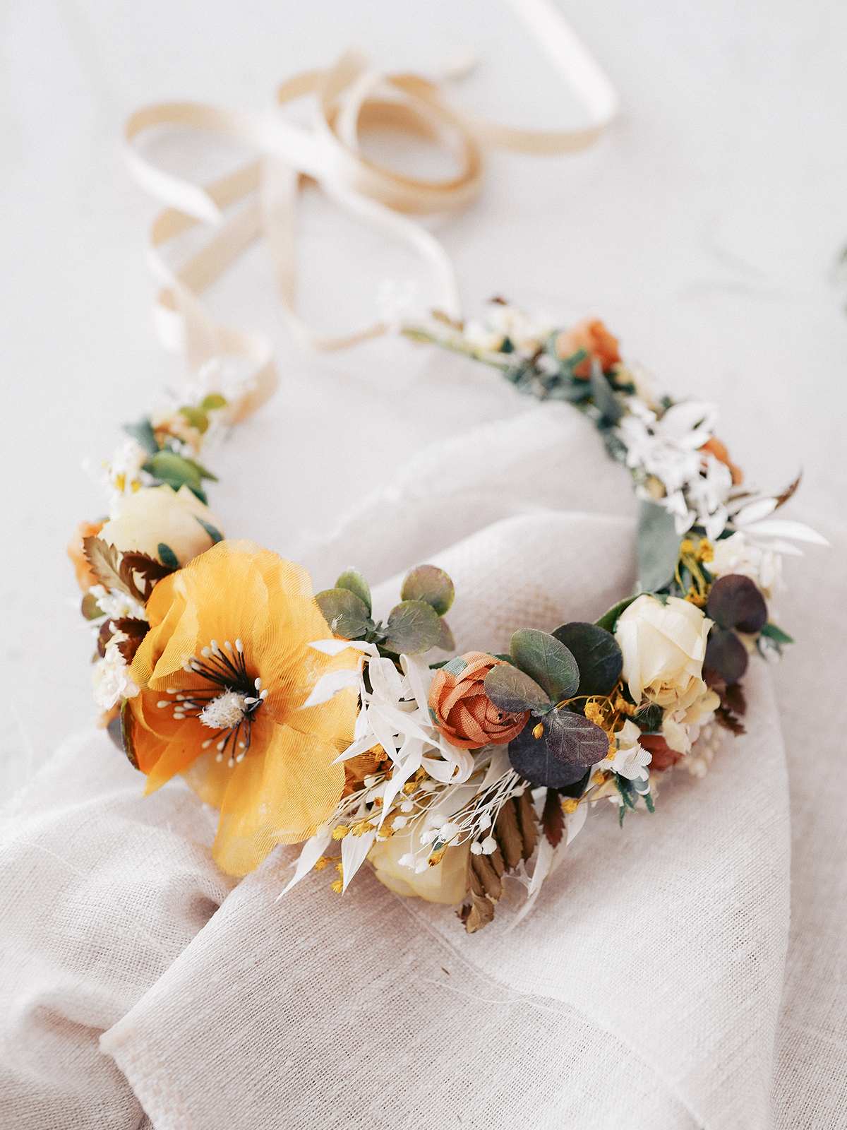 Flowercrown in Mustard