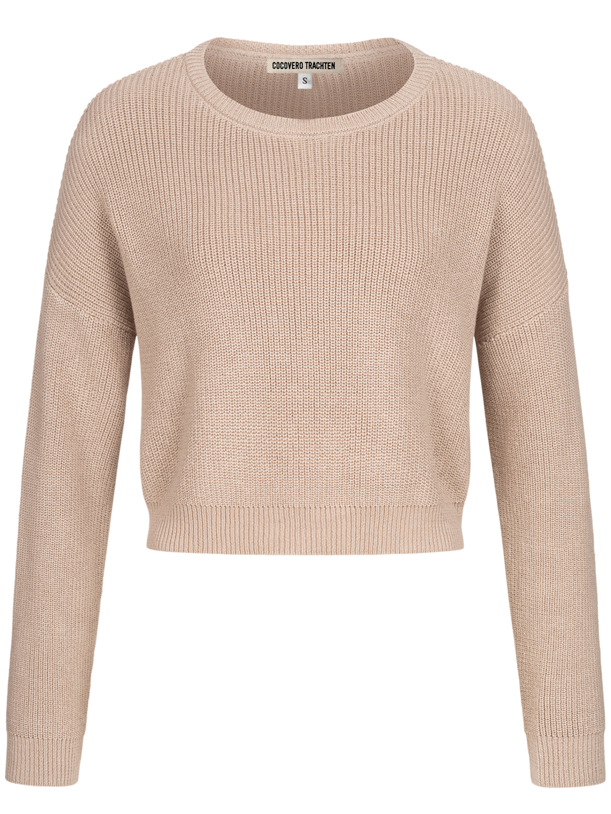 Creme-farbener Strickpullover