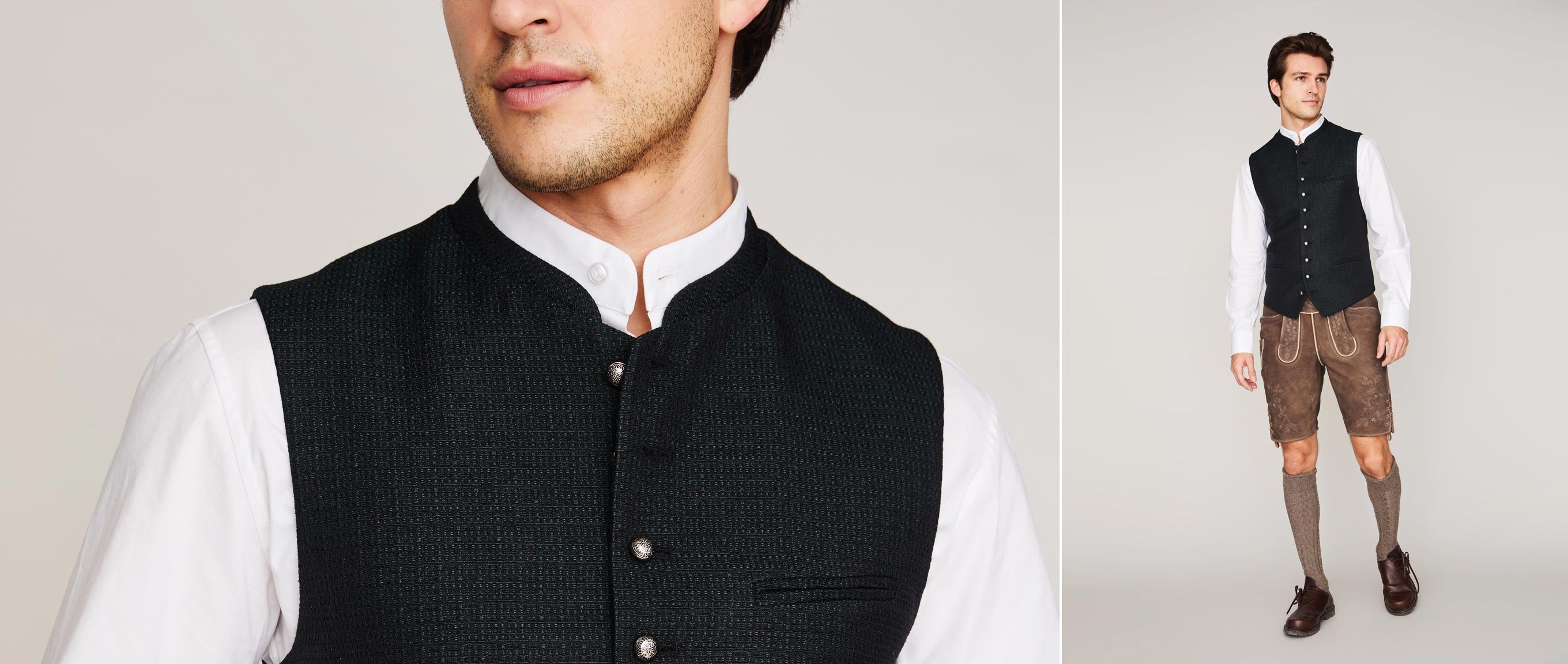 Black Week Trachtenweste und Lederhose 