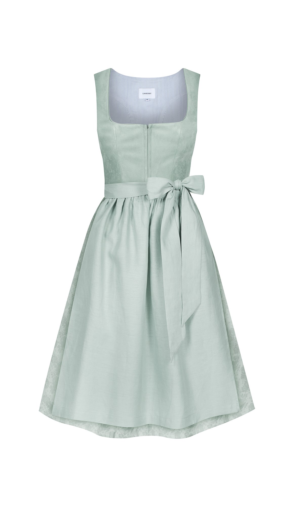 Dirndl mit Velours-Mieder in Türkis
