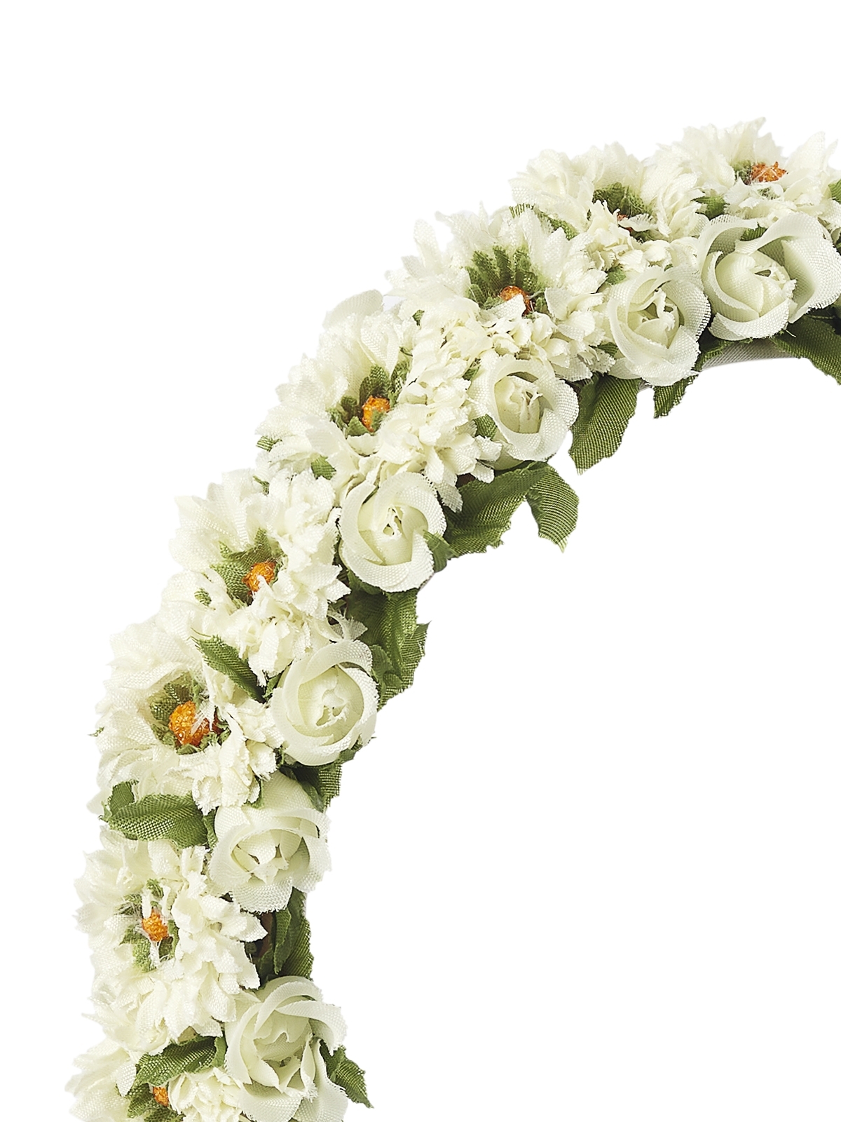 Blumenkranz in Weiß