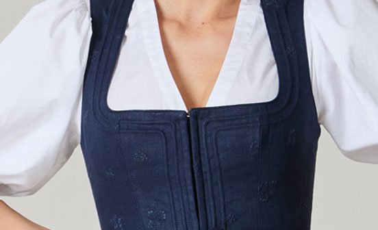 Dirndlbluse Puffarm