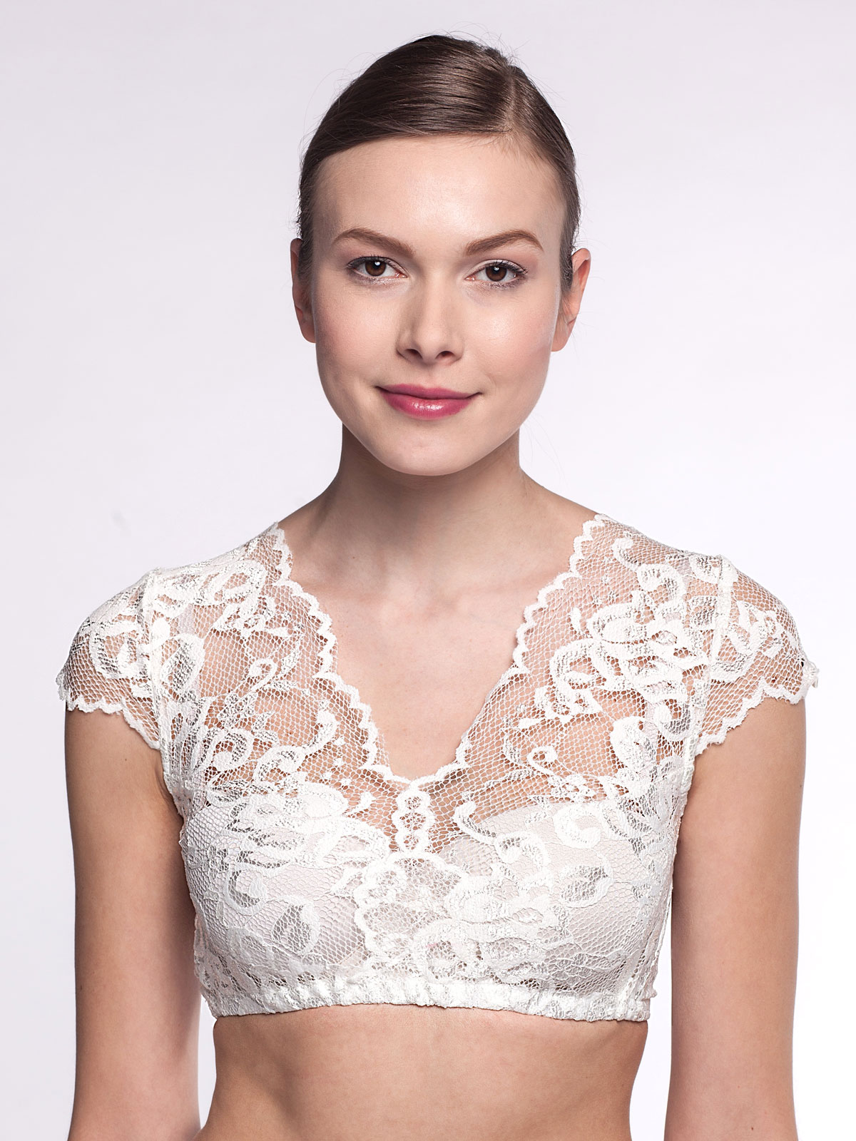 Spitzen Dirndlbluse