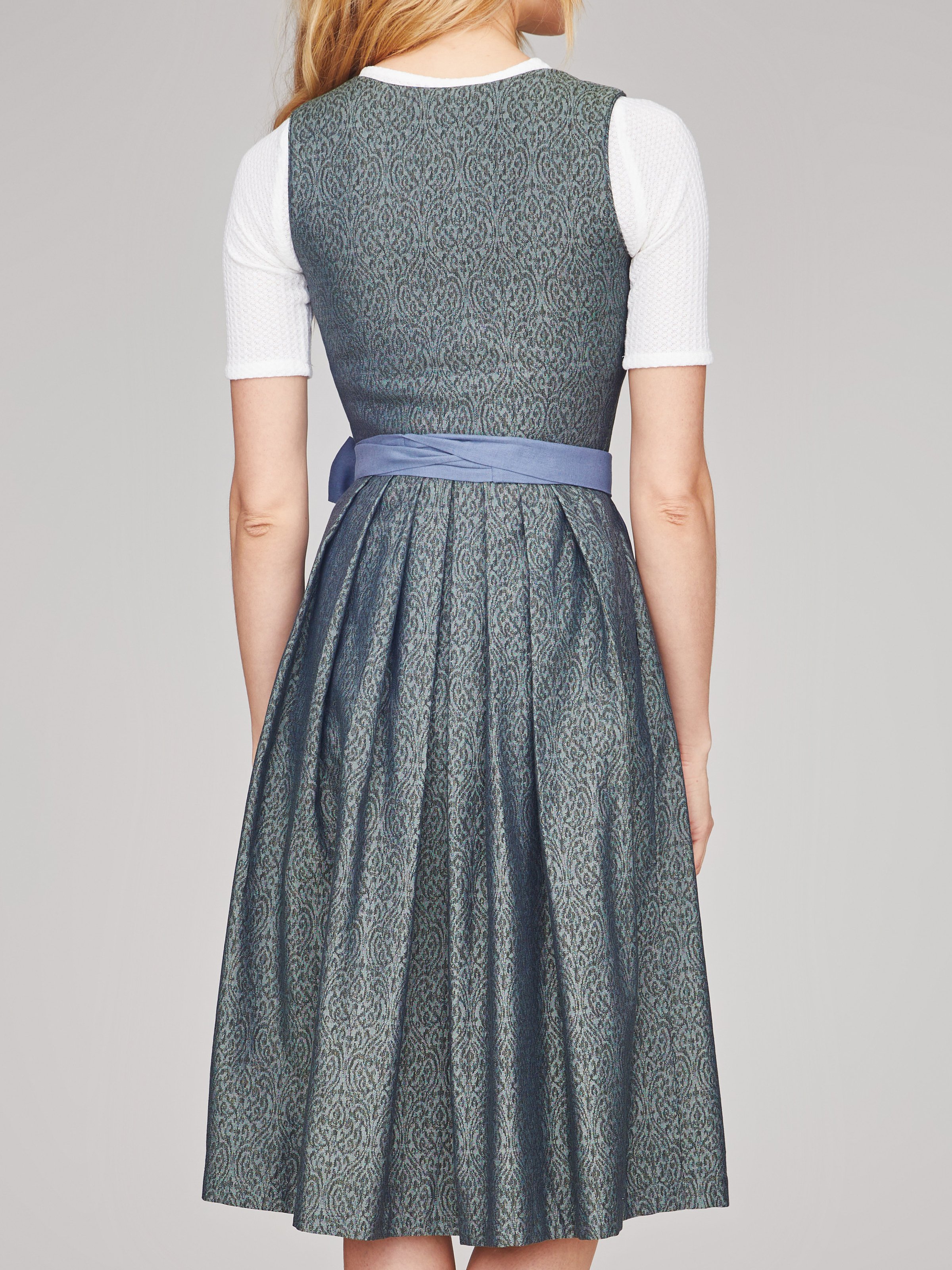 Dunkelgrün schimmerndes Dirndl Dunkelgrün schimmerndes Dirndl