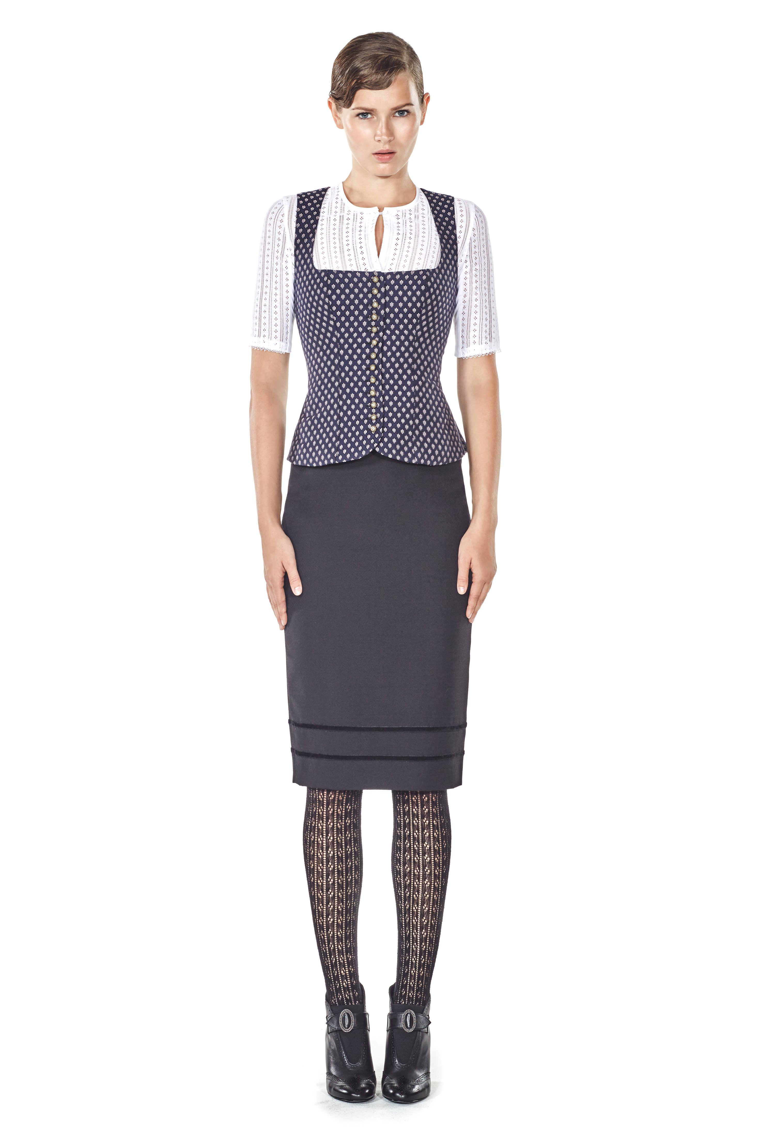 Dirndl Schuhe in Schwarz