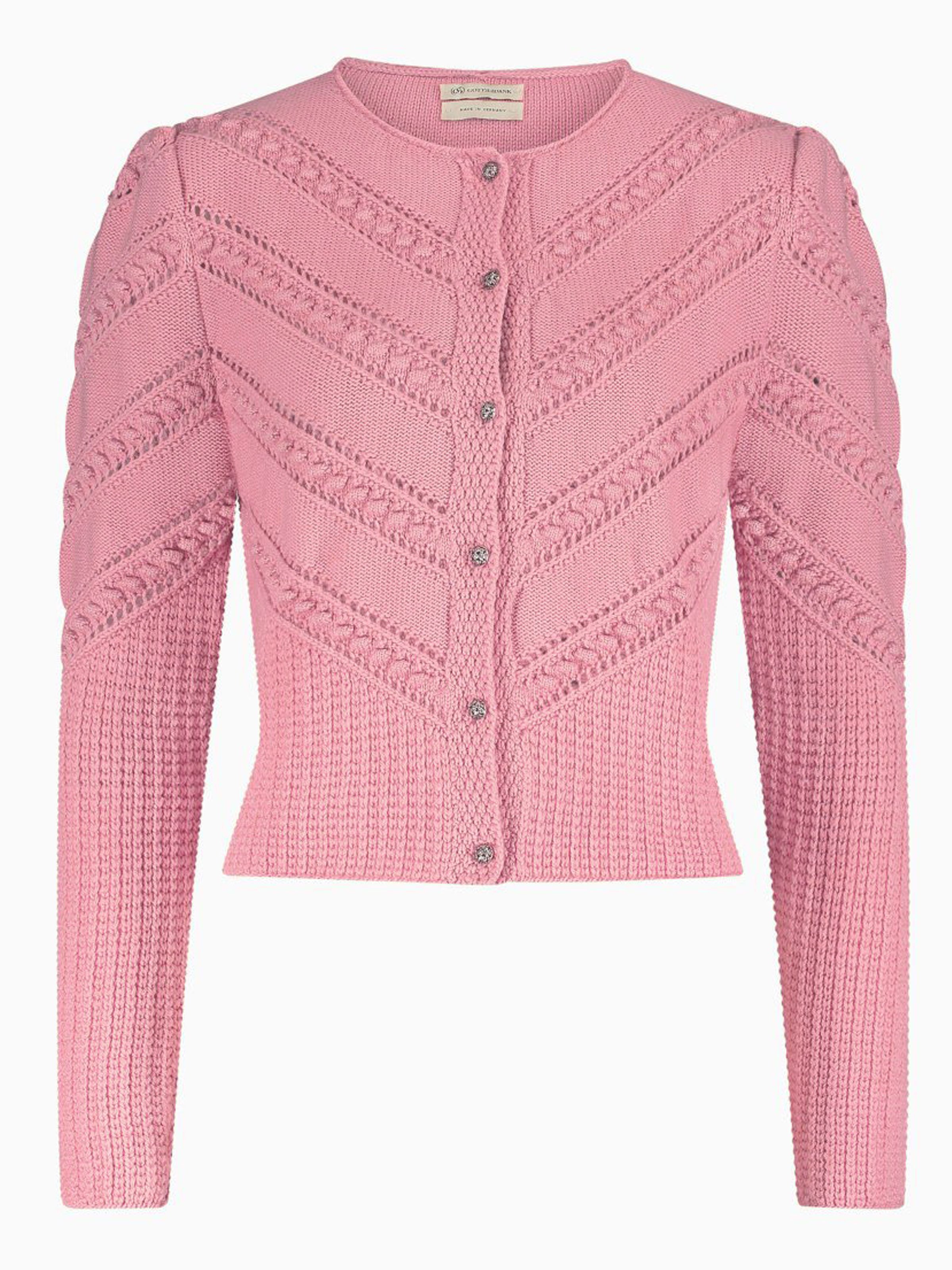 Strickjacke in Nelkenrosa