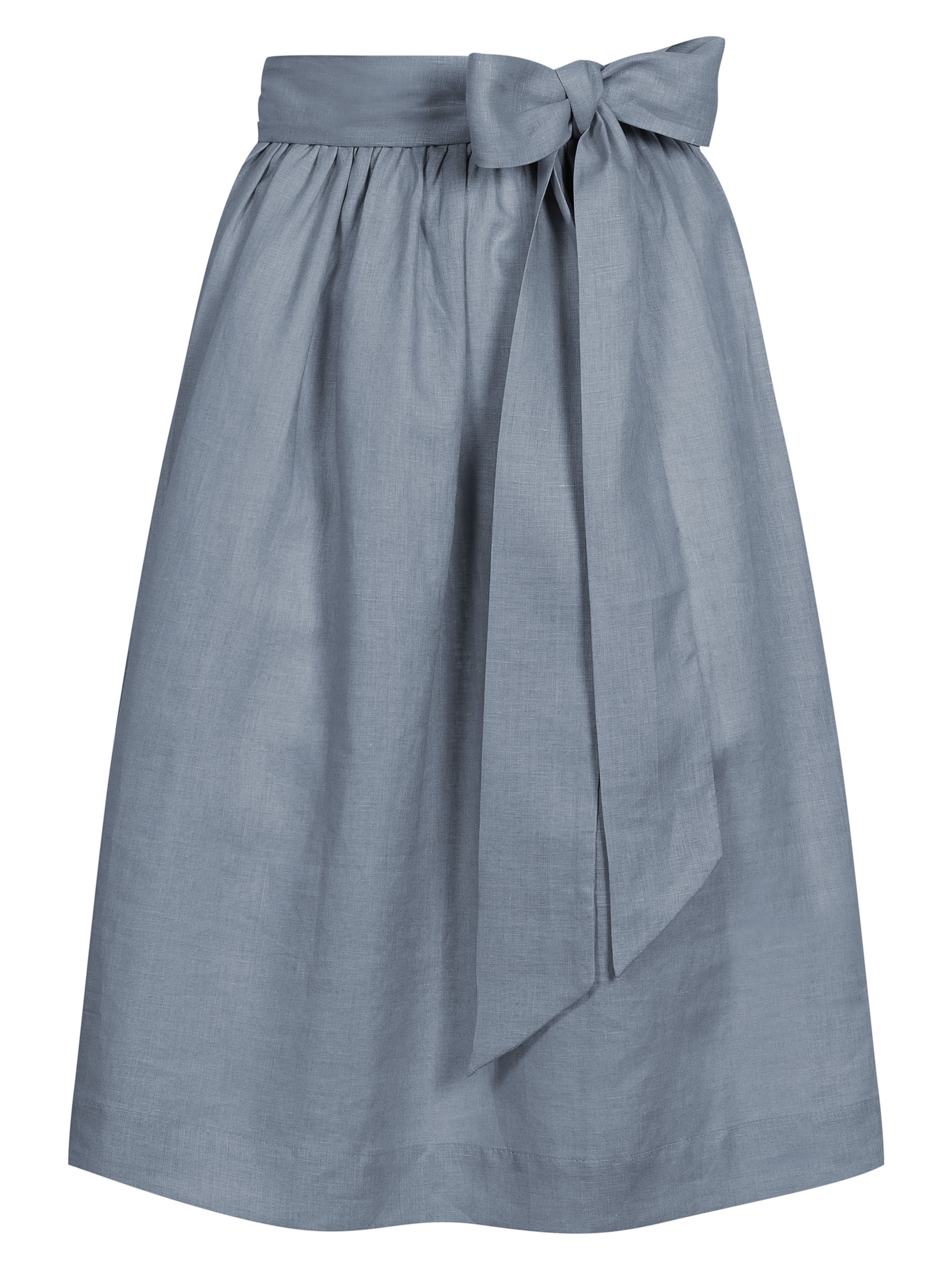 Graublaue Leinenschürze