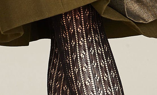 Schwarze Strumpfhose mit Muster Schwarze Strumpfhose mit Muster