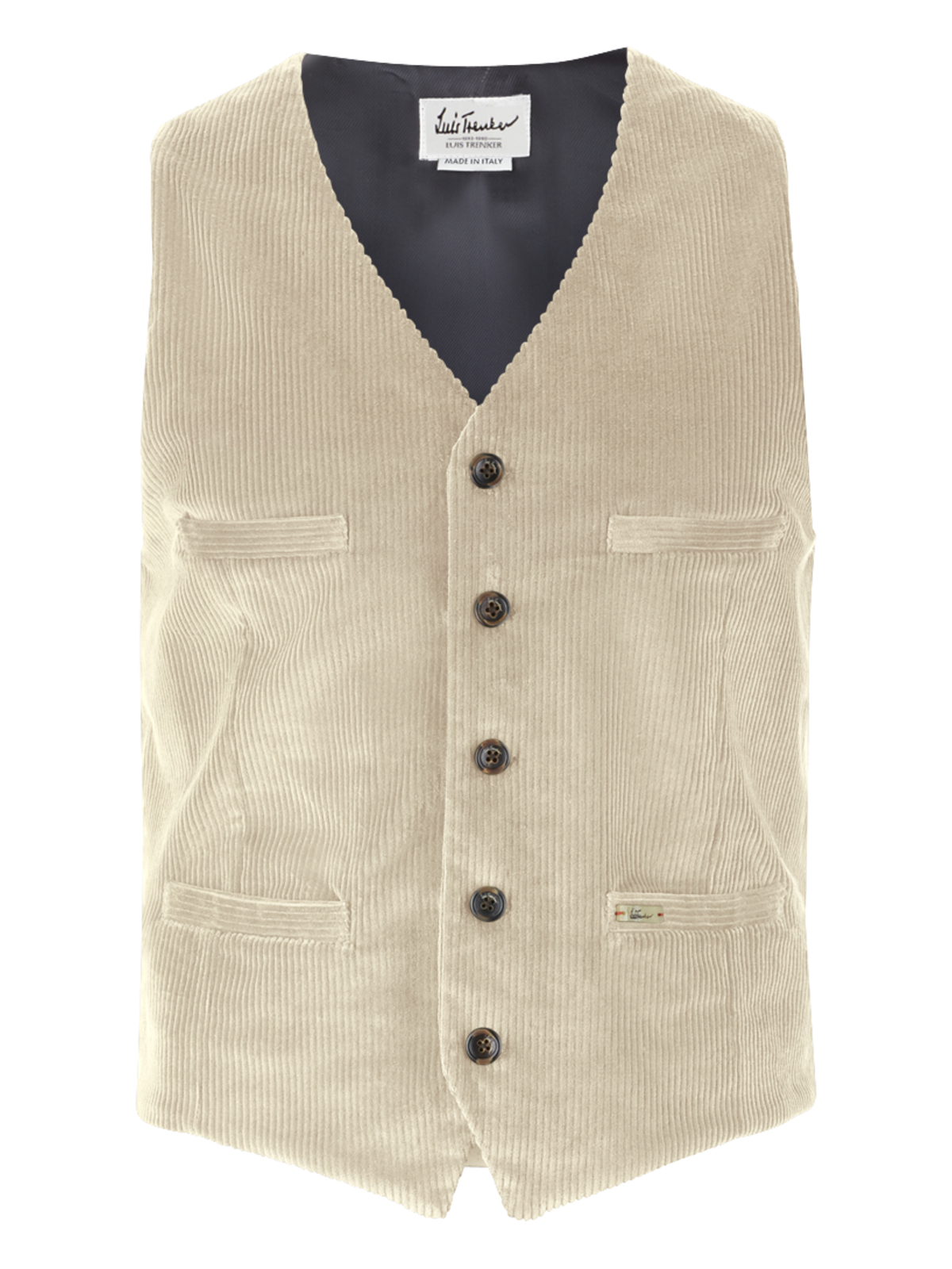 Hellbeige Cordweste