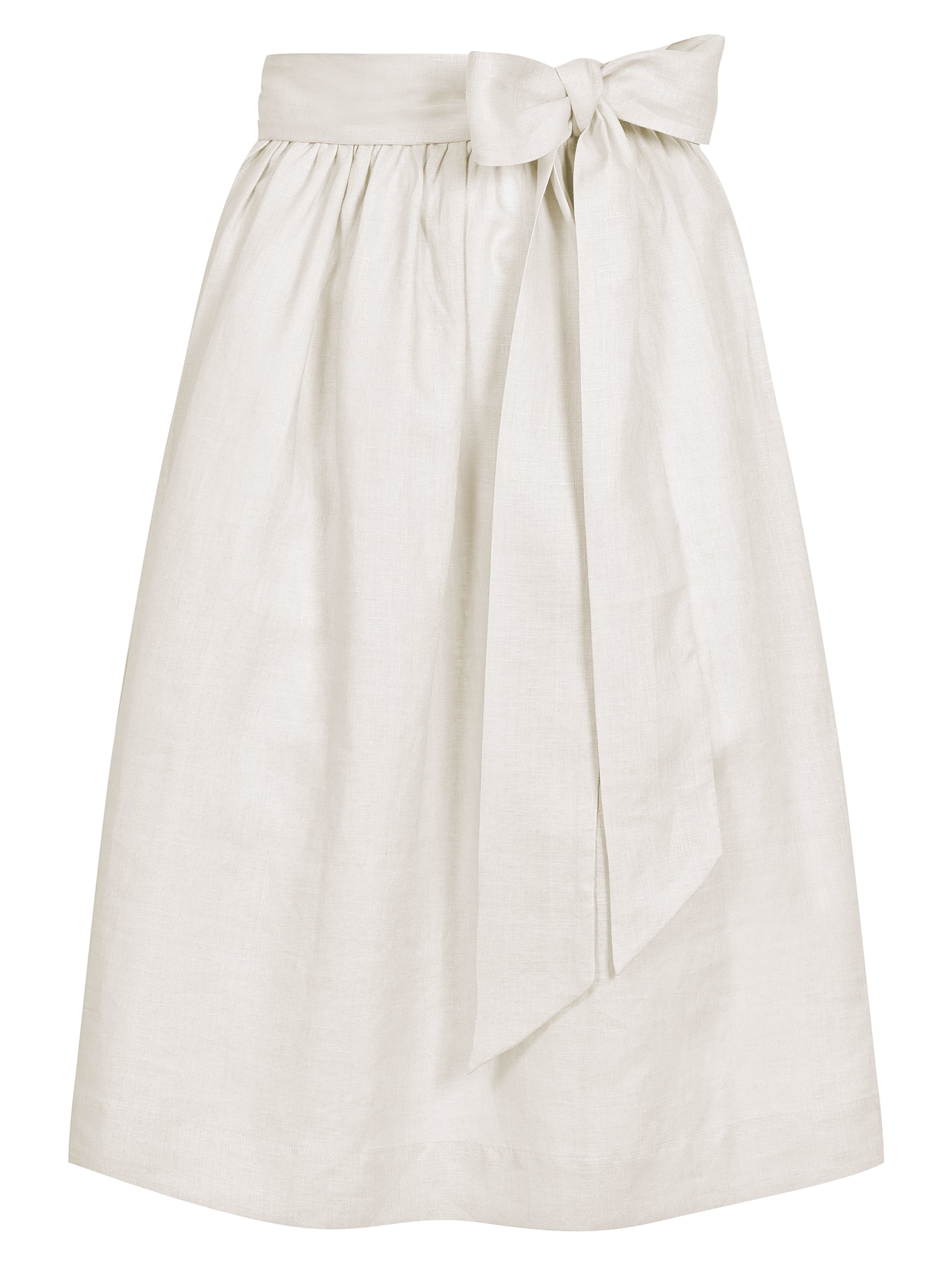 Leinenschürze in hellem Creme