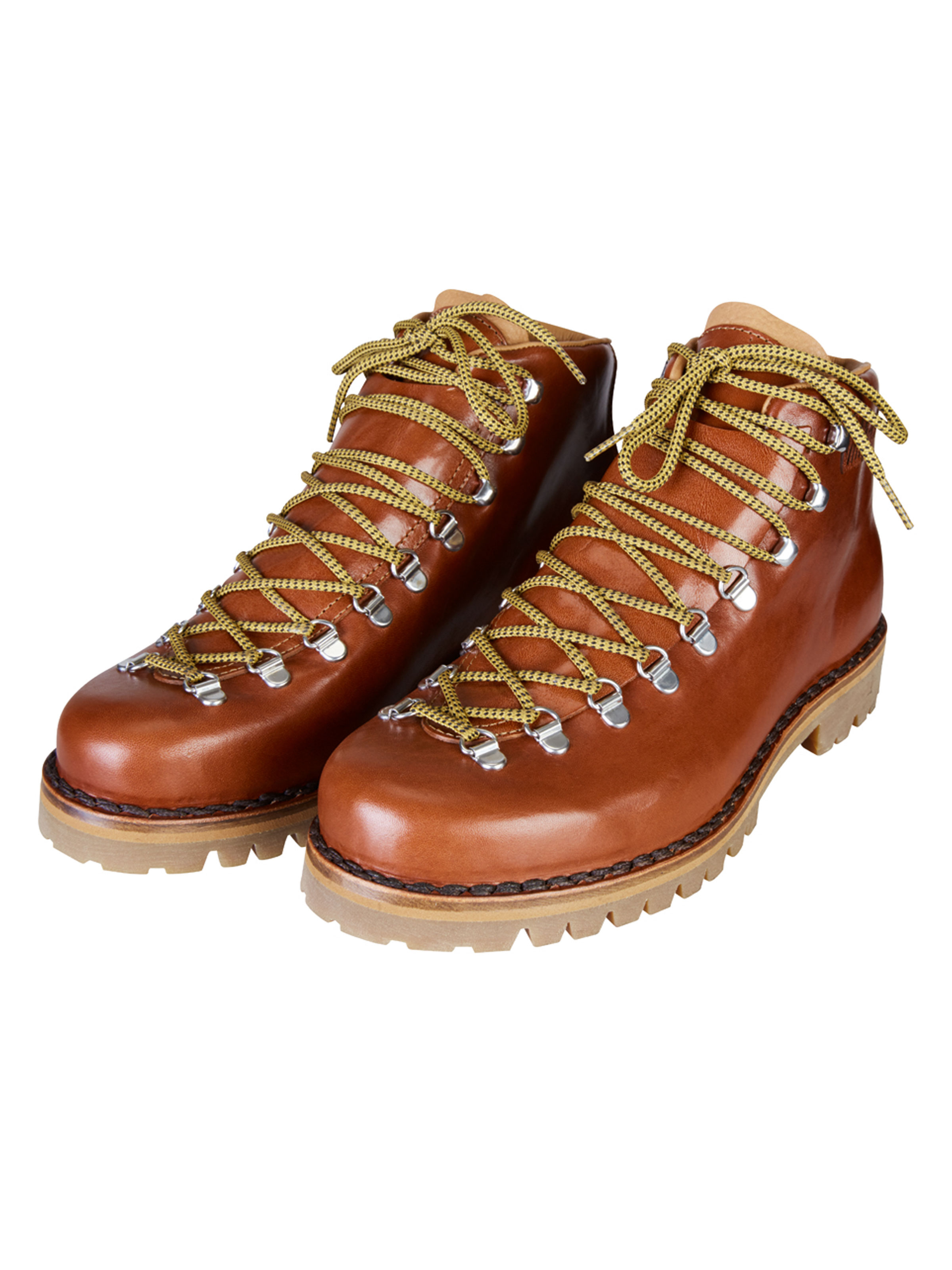 Schnürboots aus Leder mit Profilsohle