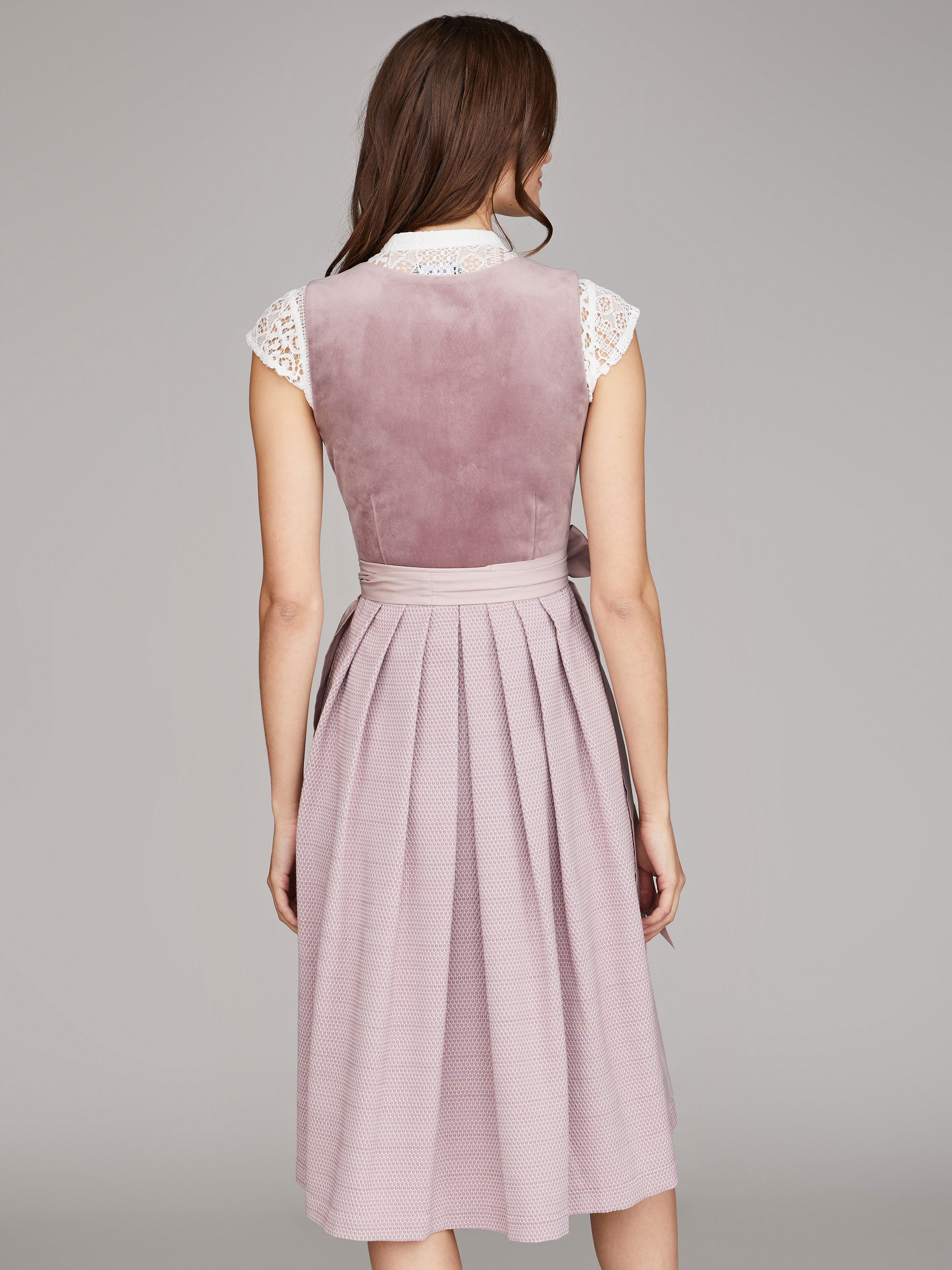 Mauvefarbenes Samtdirndl Mauvefarbenes Samtdirndl