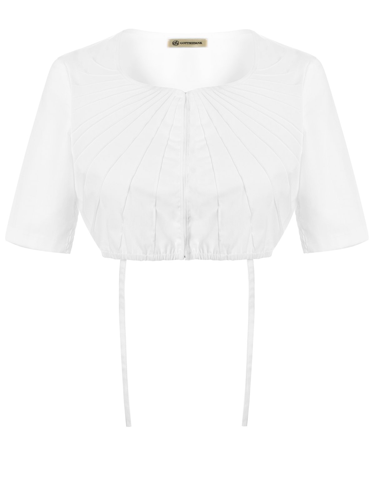 Schlichte weiße Dirndlbluse