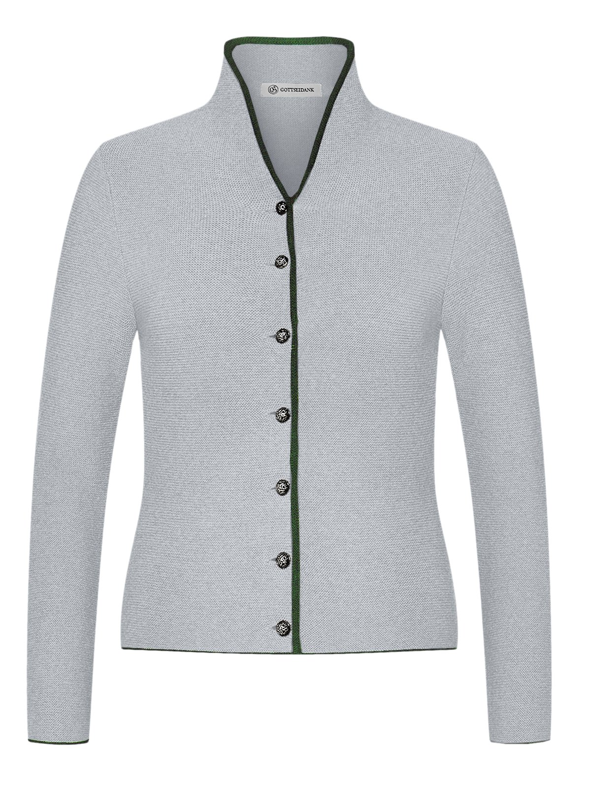 Hellblaue Strickjacke