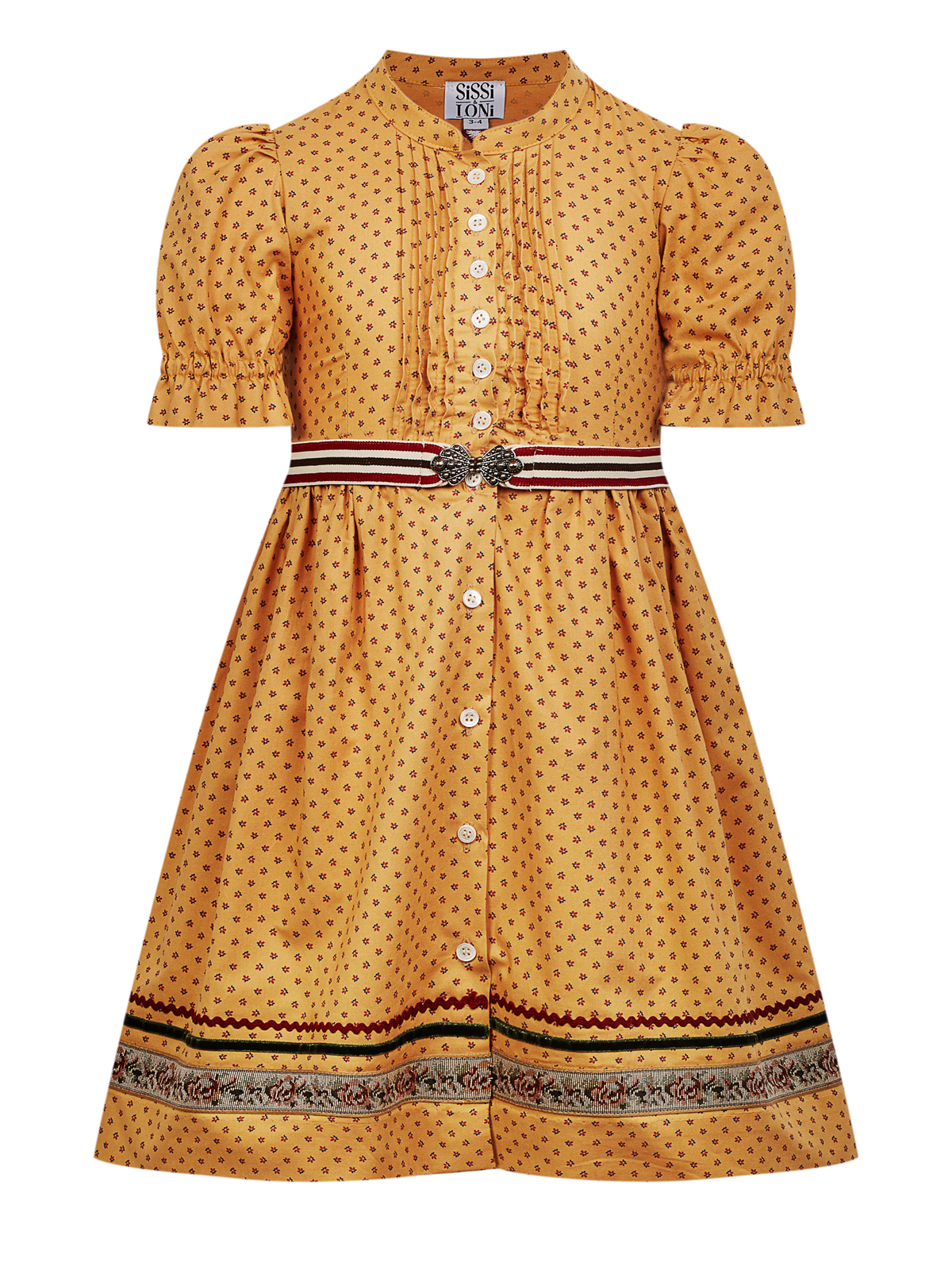 Senf-farbenes Kinderkleid