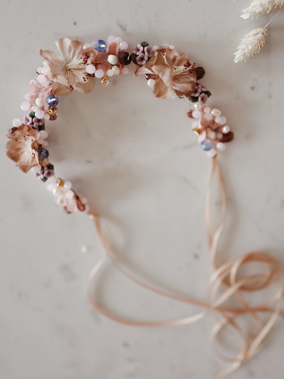 Headpiece in Apricot