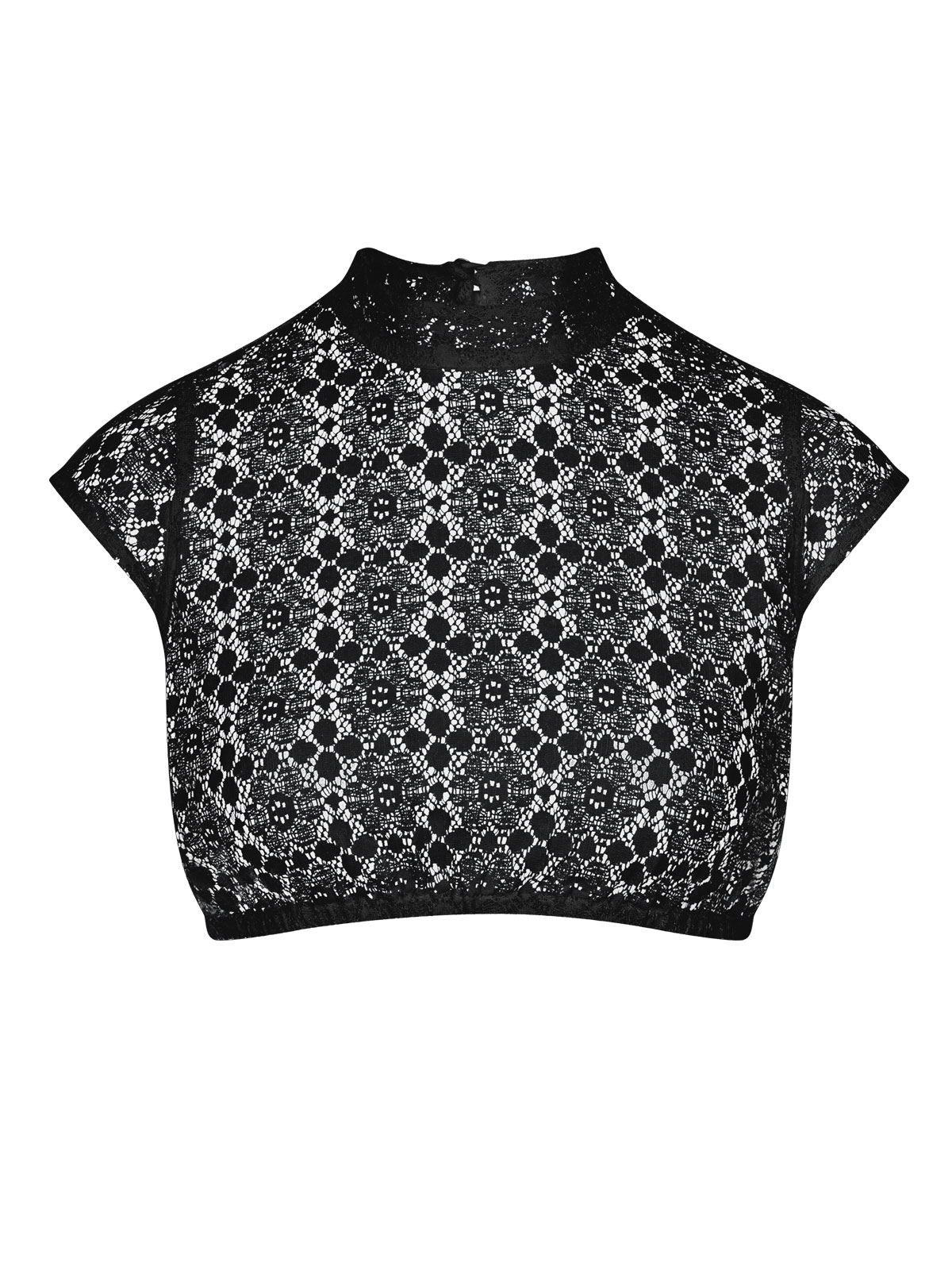 Dirndlbluse hochgeschlossen mit Flügelarm