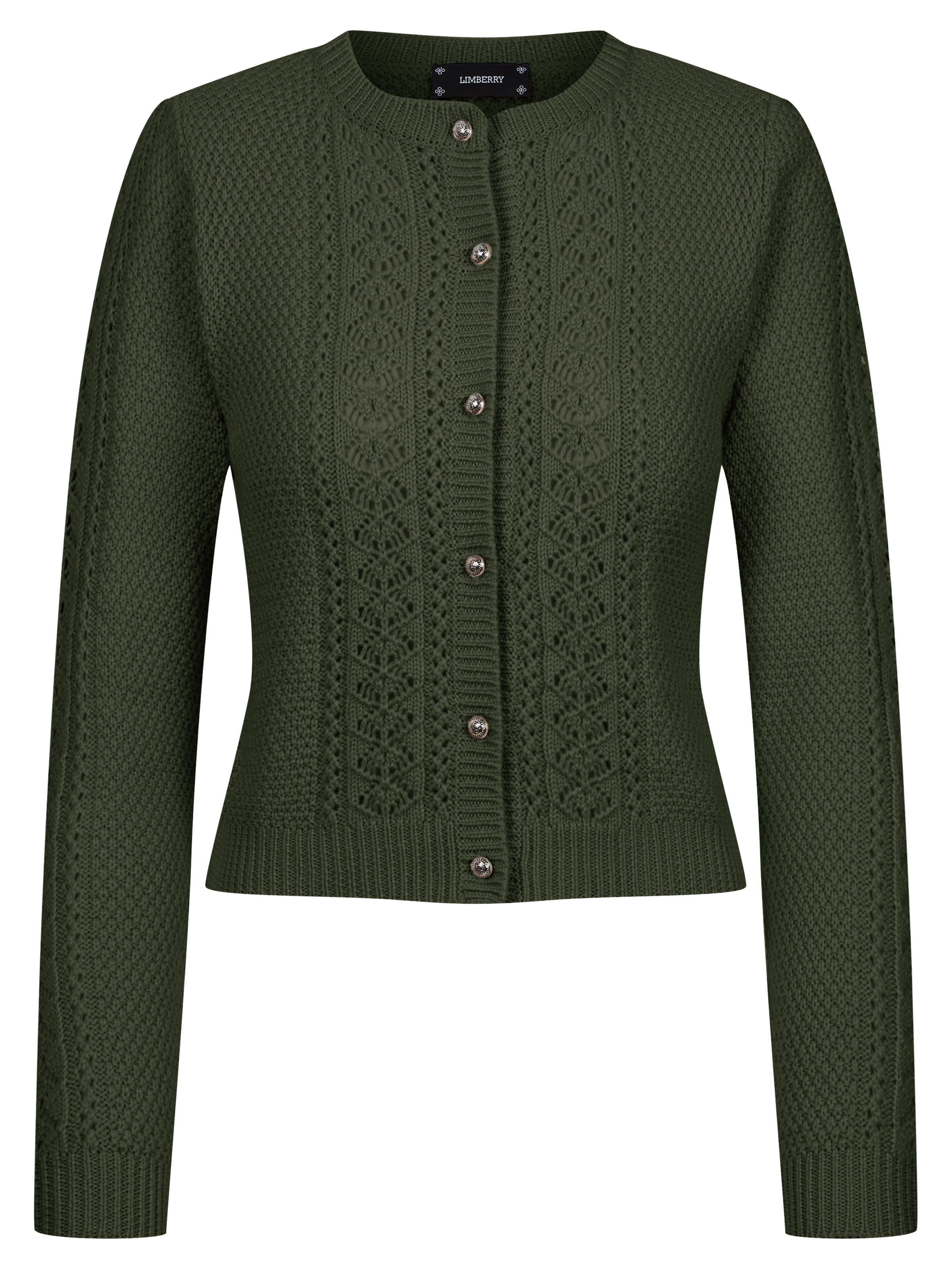 Waldgrüne Strickjacke Waldgrüne Strickjacke