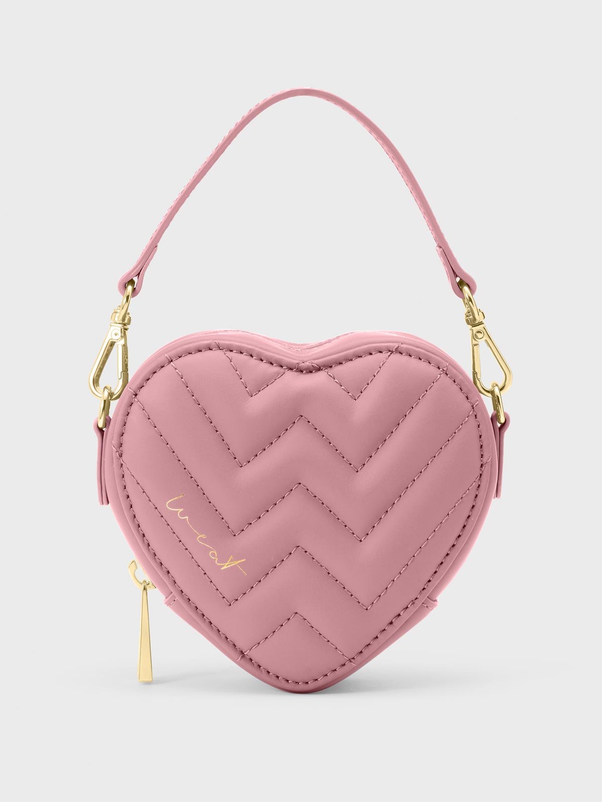 Herzförmige Tasche in Rosa