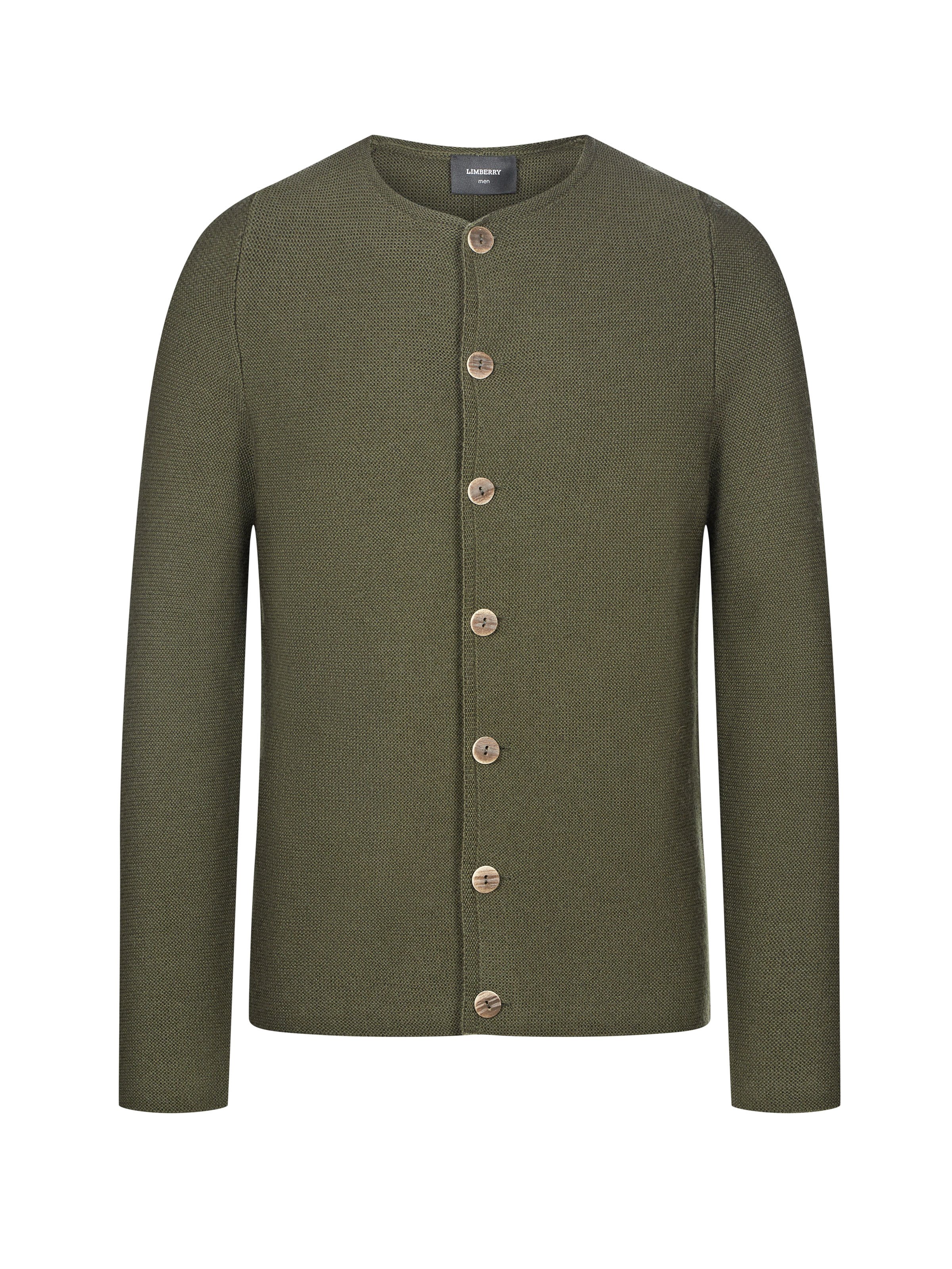 Strickjacke in Oliv
