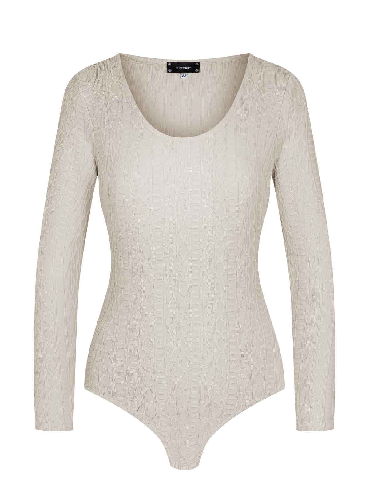 Beiger Langarmbody