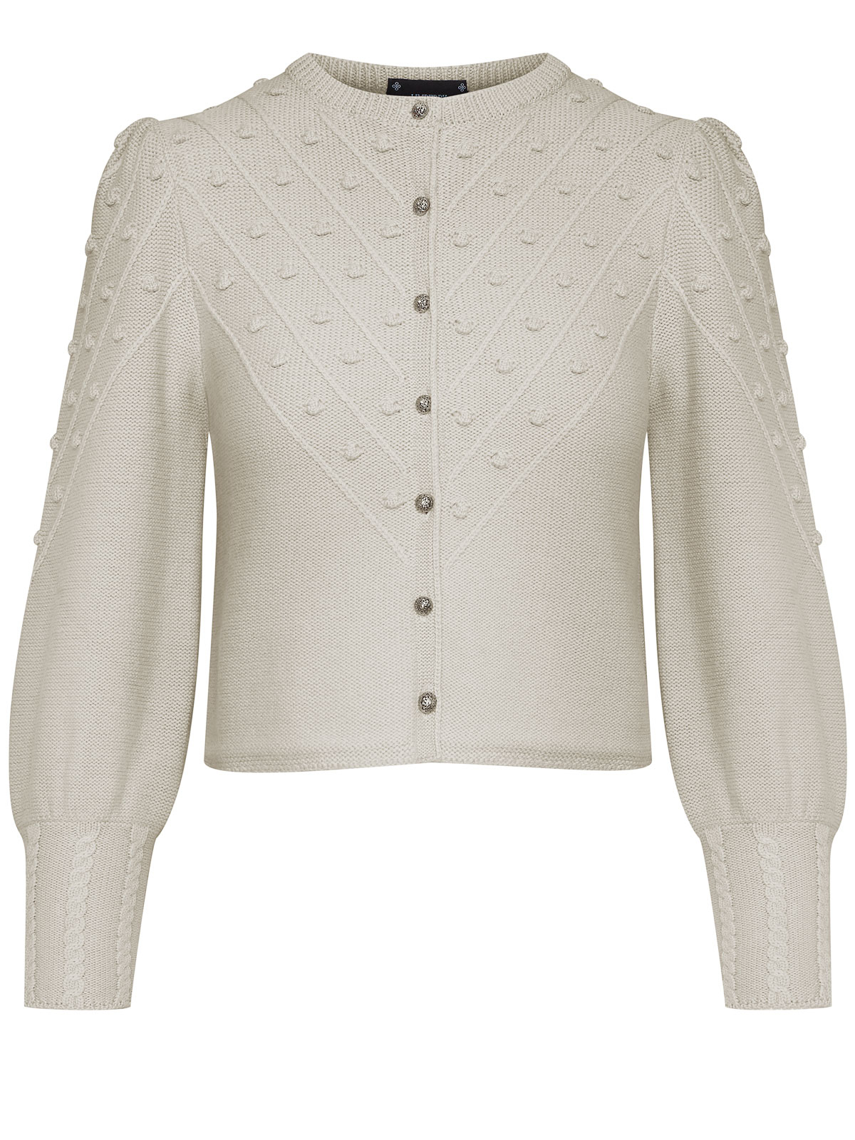 Strickjacke mit Noppen
