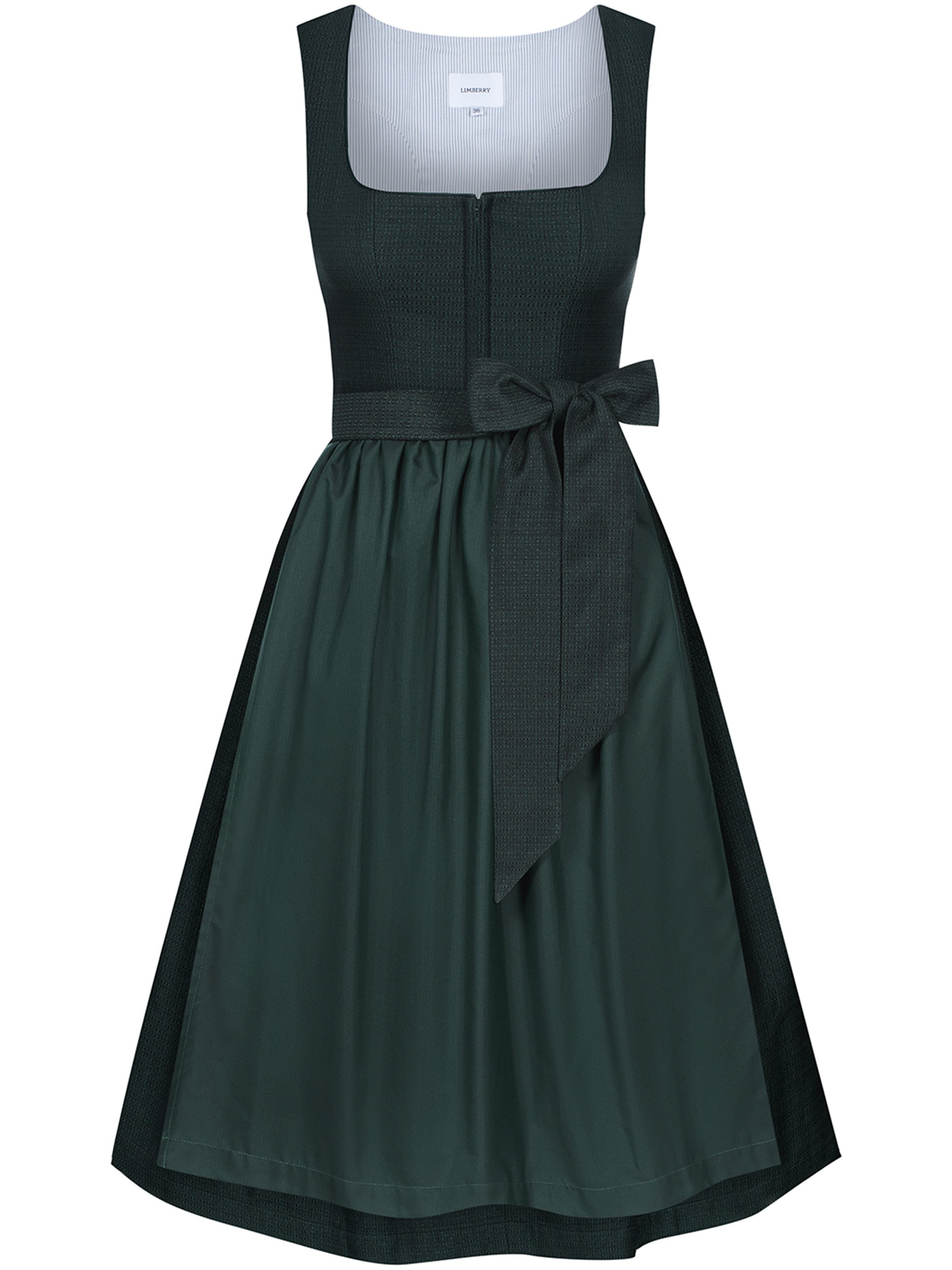 Dunkelgrünes strukturiertes Dirndl