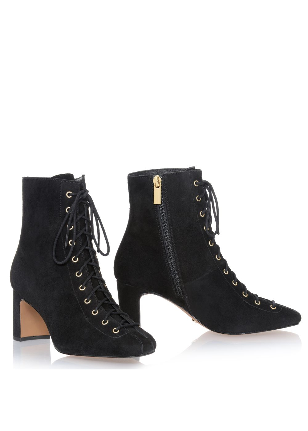 Schnürstiefel aus Wildleder