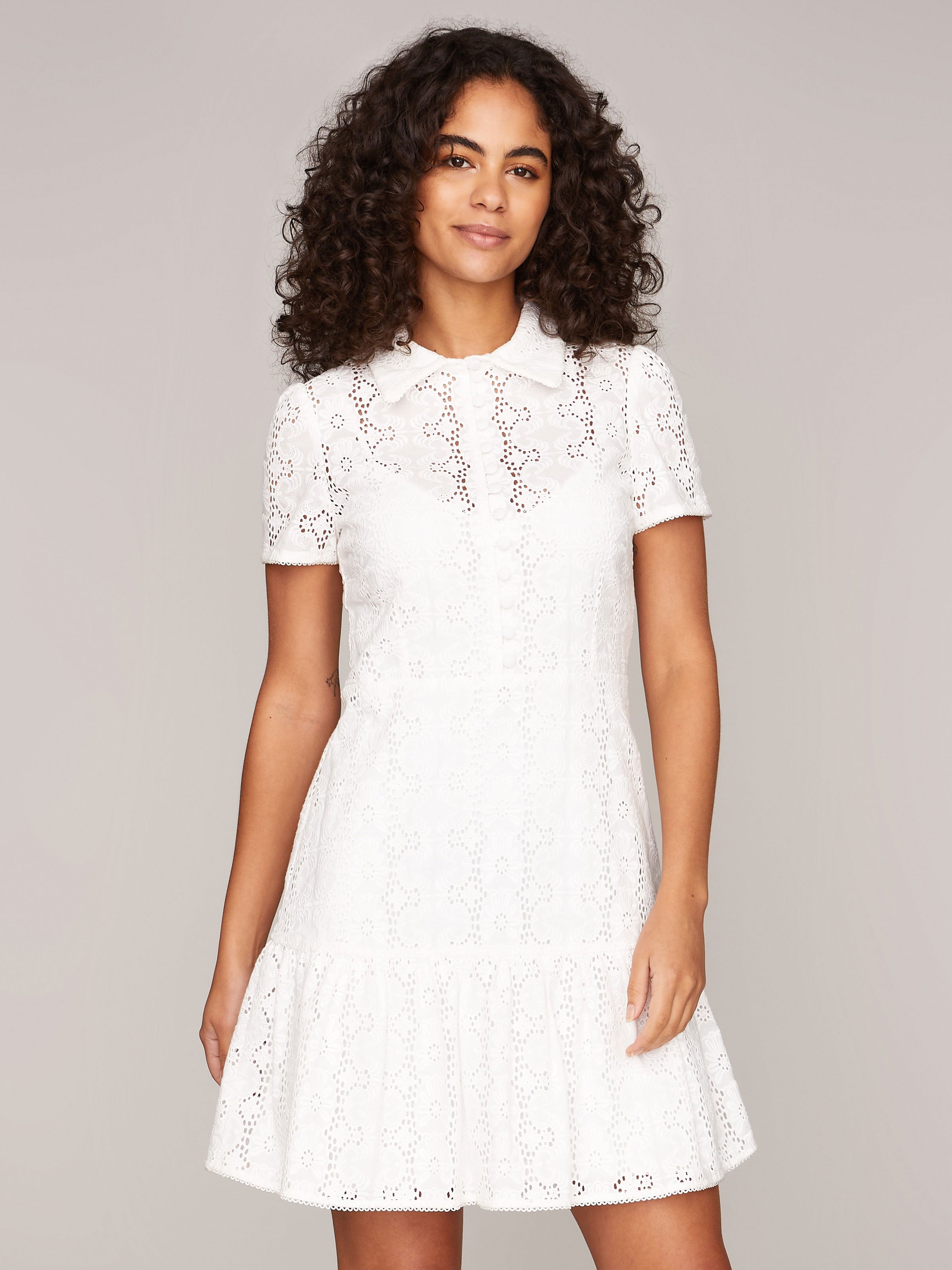 Sommerkleid aus Lochspitze