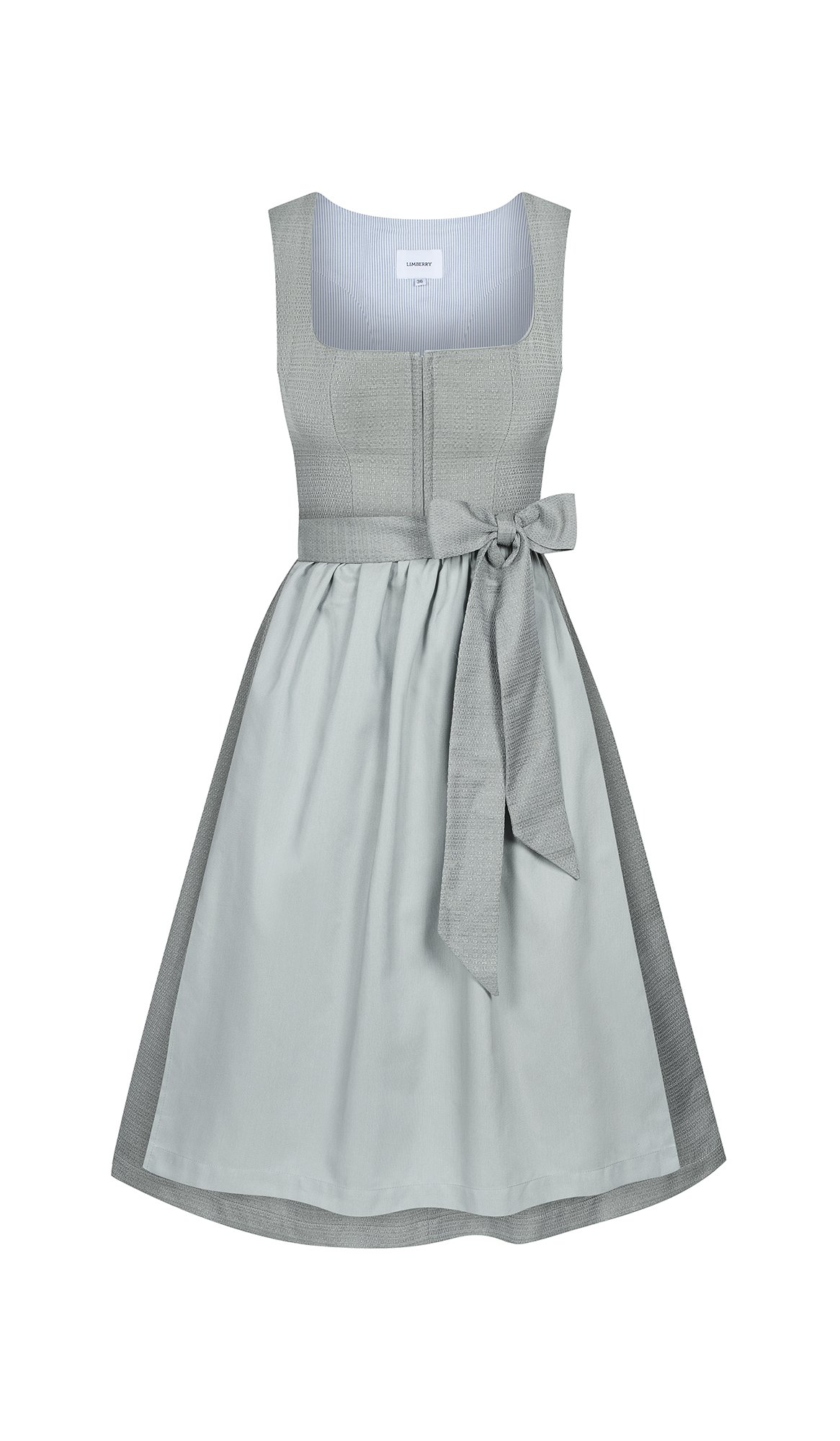 Salbeigrünes strukturiertes Dirndl