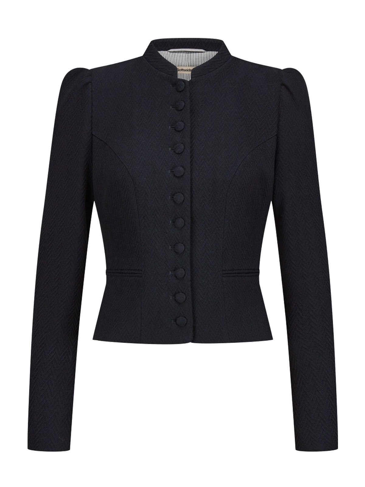 Schwarzblauer Janker mit Puffärmel