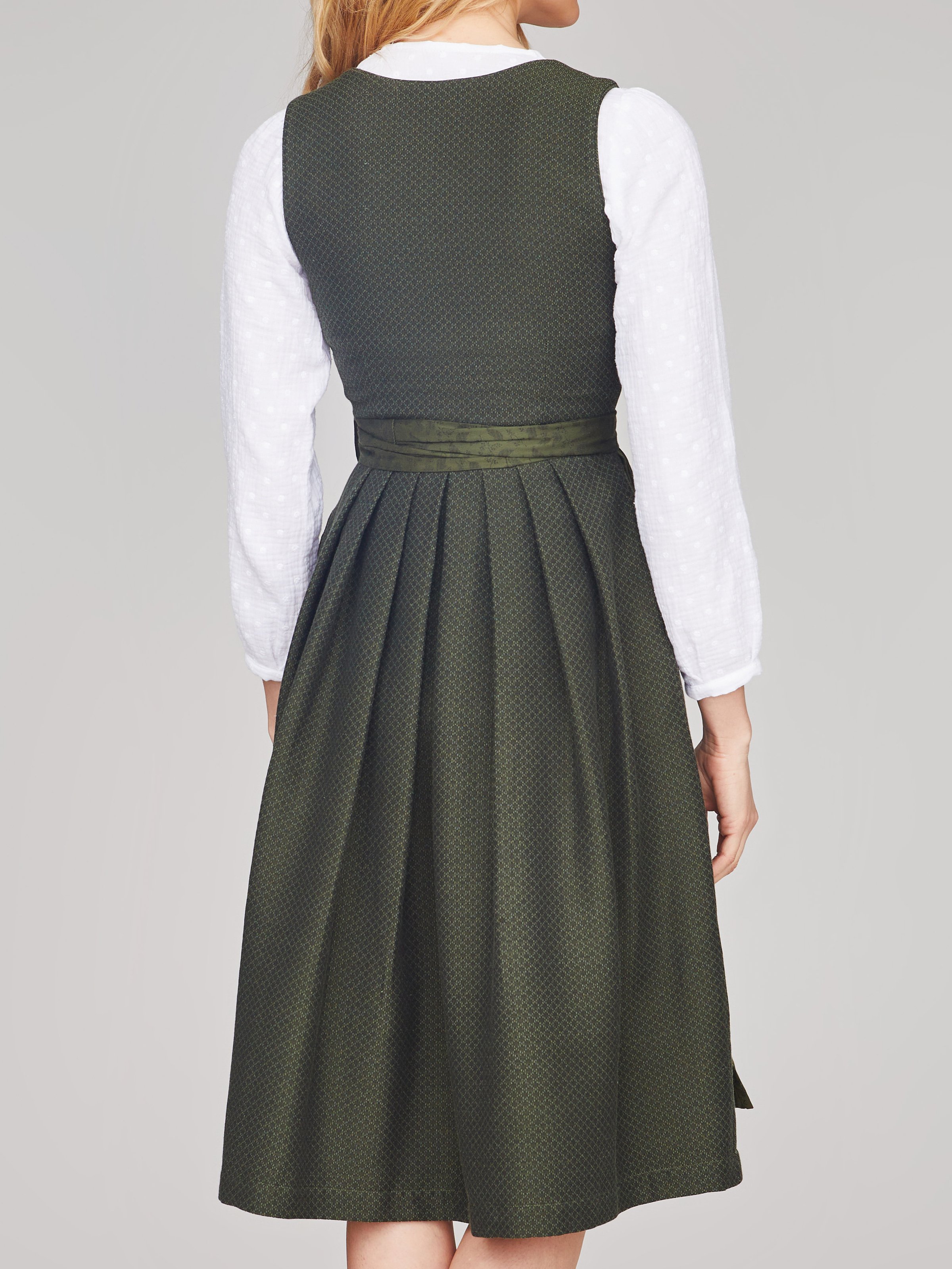 Dunkelgrünes strukturiertes Dirndl Dunkelgrünes strukturiertes Dirndl