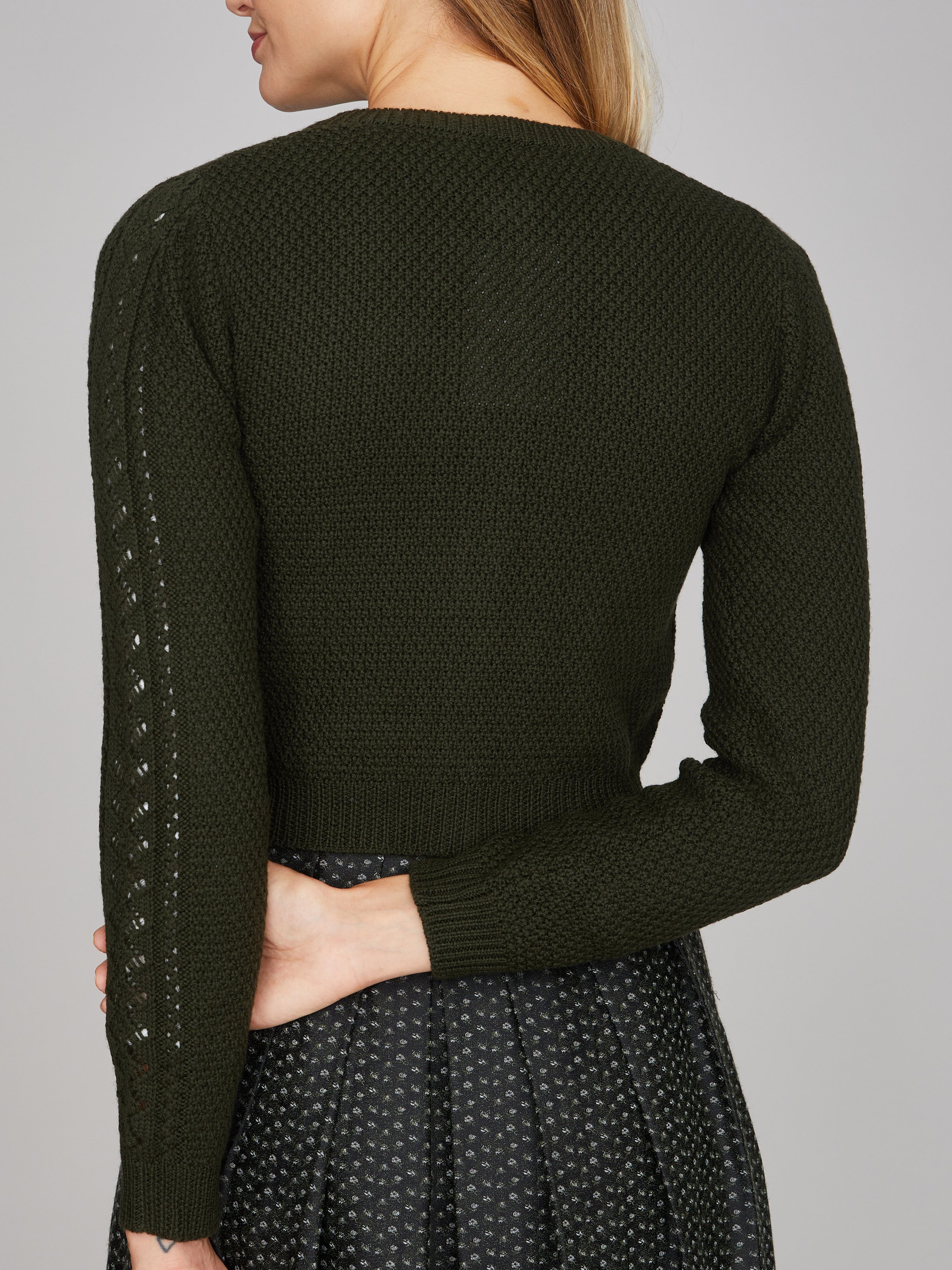 Waldgrüne Strickjacke Waldgrüne Strickjacke