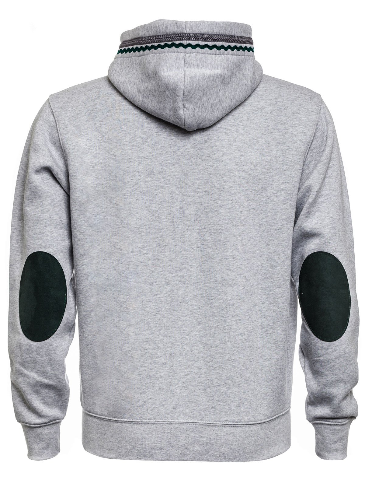 Graue Sweatjacke im Trachten-Stil Amsel Fashion