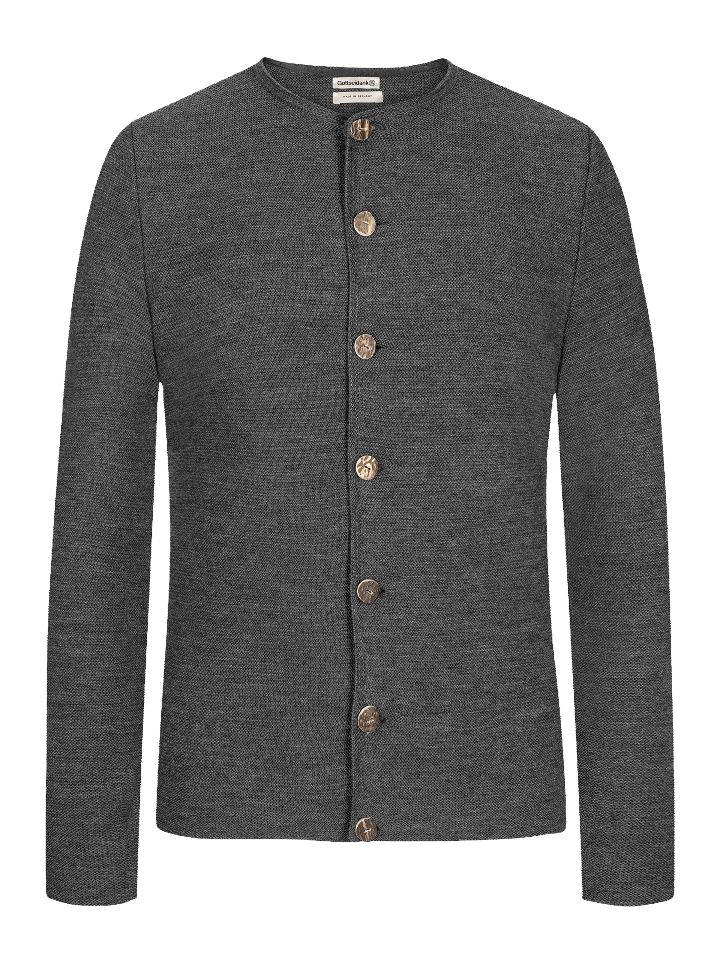 Strickjacke in Ashphalt-Grau Strickjacke in Ashphalt-Grau