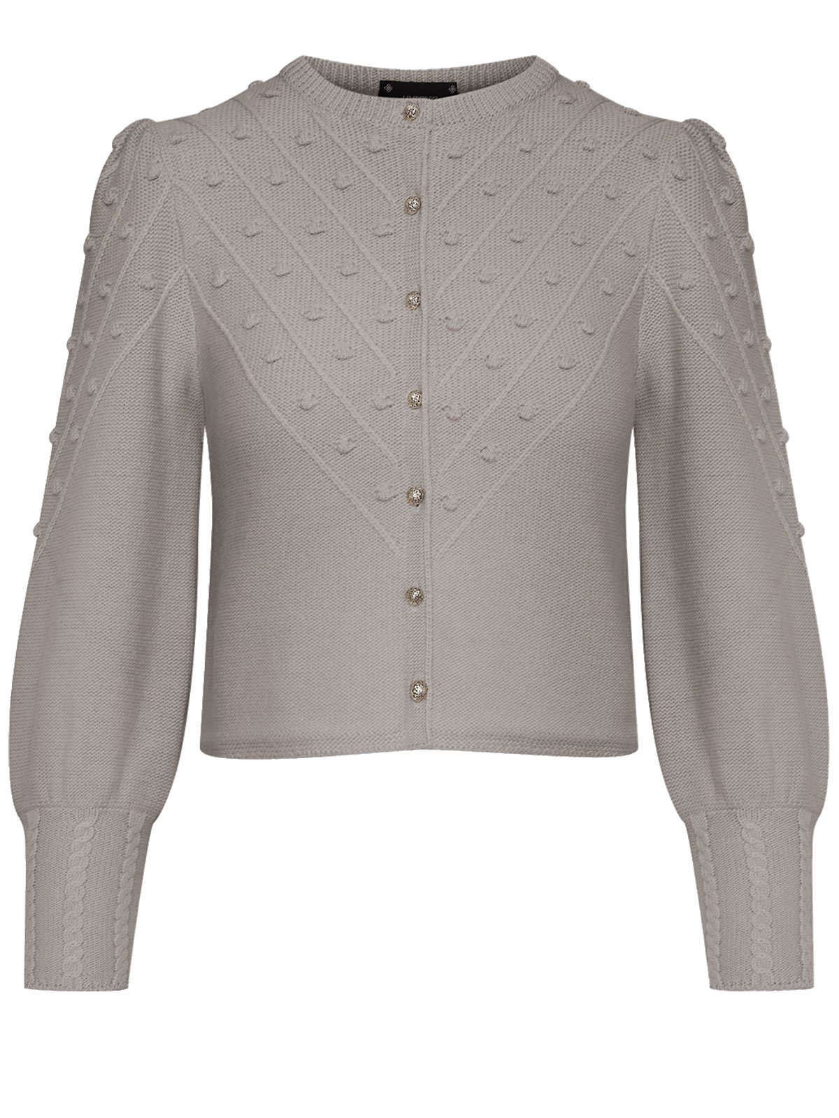 Strickjacke in Grau-Beige Strickjacke in Grau-Beige