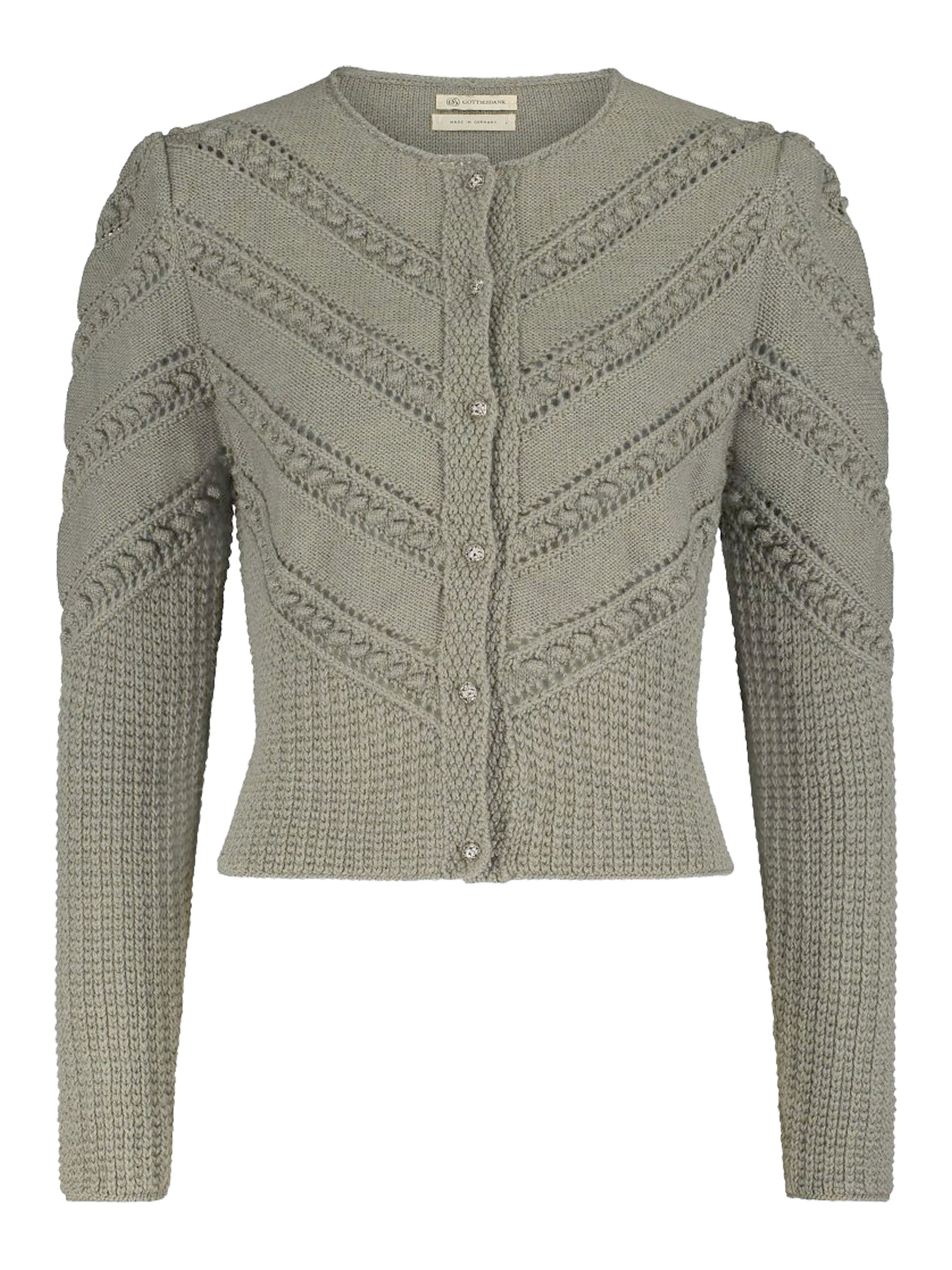 Thymian-grüne Strickjacke | GOTTSEIDANK