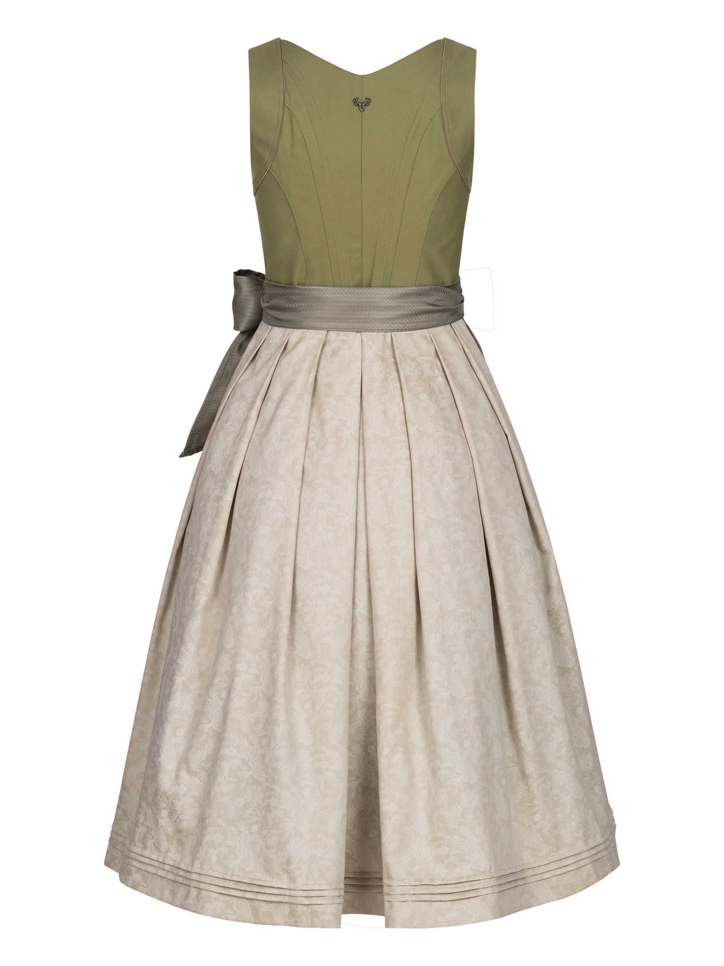 Grünes Dirndl mit Schnursteppung Grünes Dirndl mit Schnursteppung
